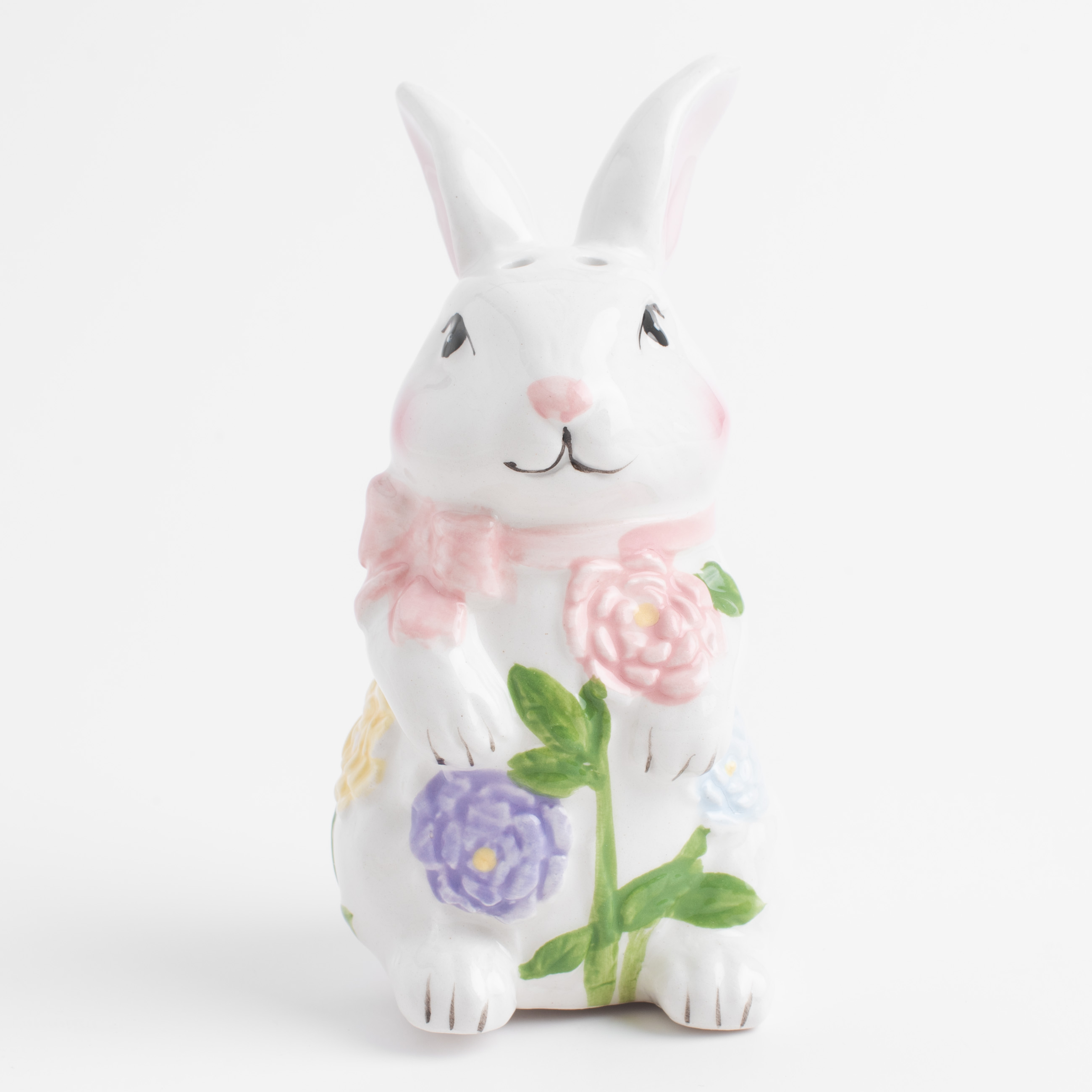 Набор для соли и перца, 11 см, керамика, белый, Кролики с цветами, Easter изображение № 6