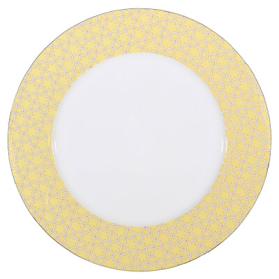 Тарелка обеденная, 27 см, фарфор F, желтая, Summer pastel