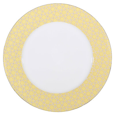 Тарелка обеденная, 27 см, фарфор F, желтая, Summer pastel Тарелка обеденная, 27 см, фарфор F, желтая, Summer pastel