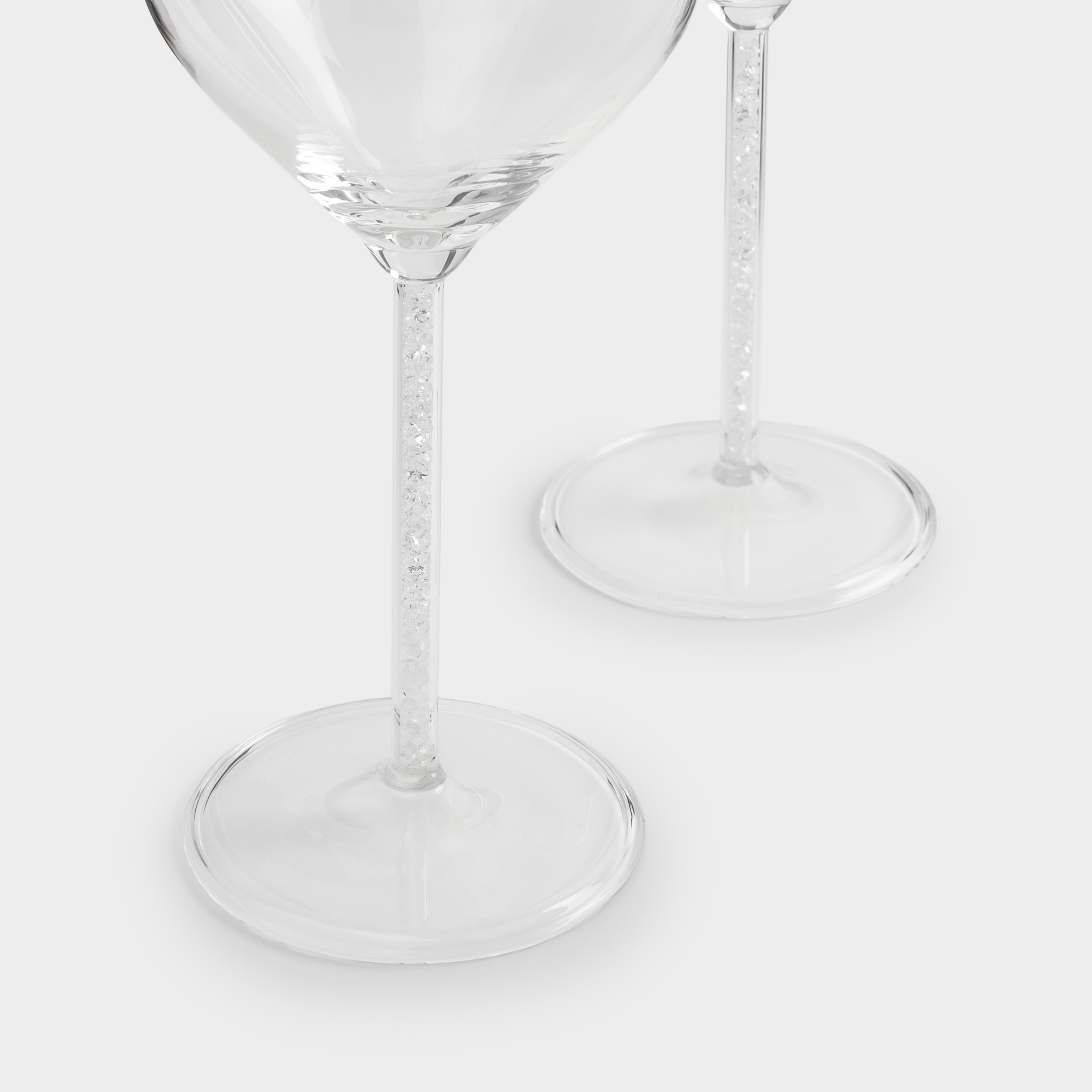 Бокал для вина, 450 мл, 2 шт, стекло/стразы, Crystal decor, image-2