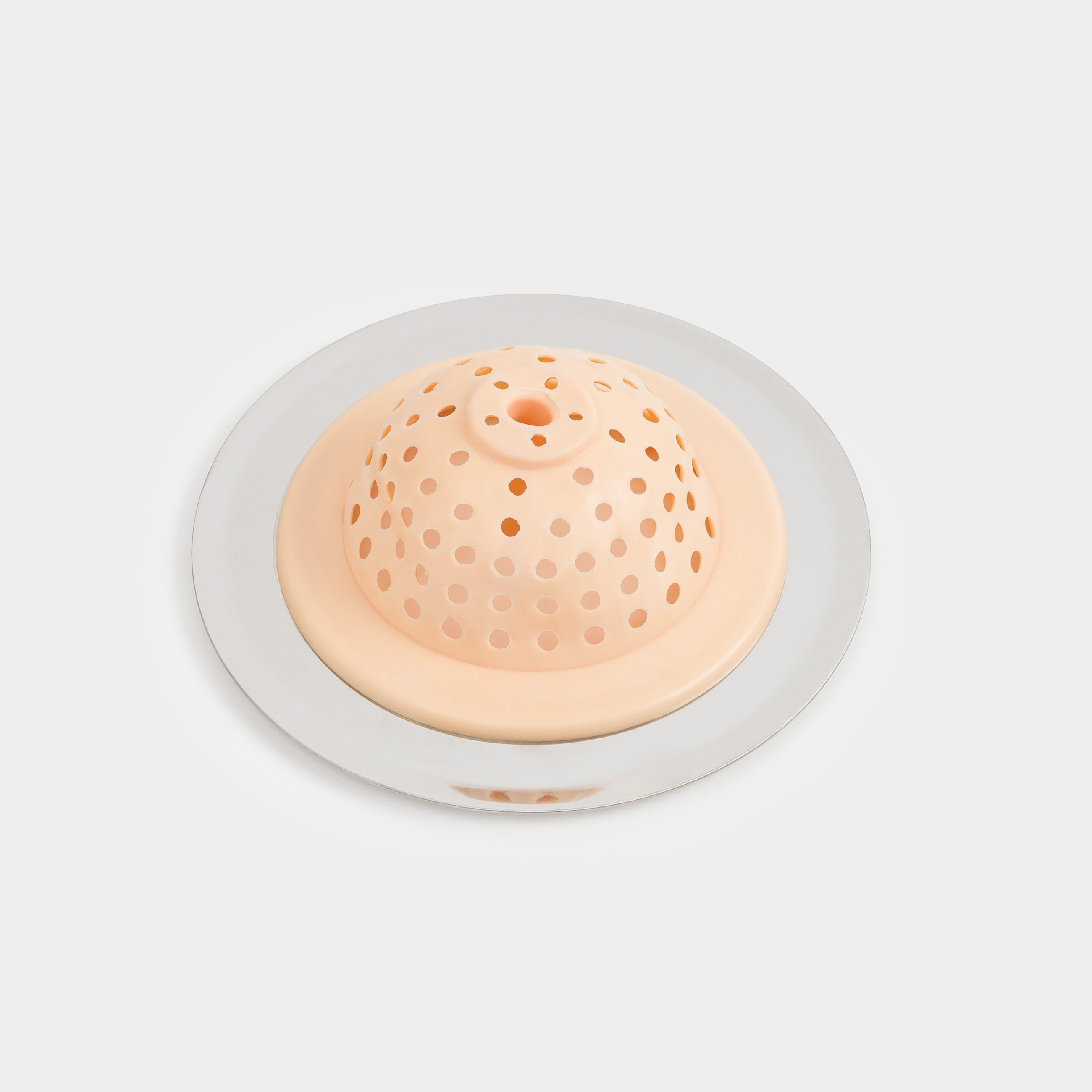 Фильтр для раковины, 11 см, сталь/силикон, бежевый, Keeping, image-4