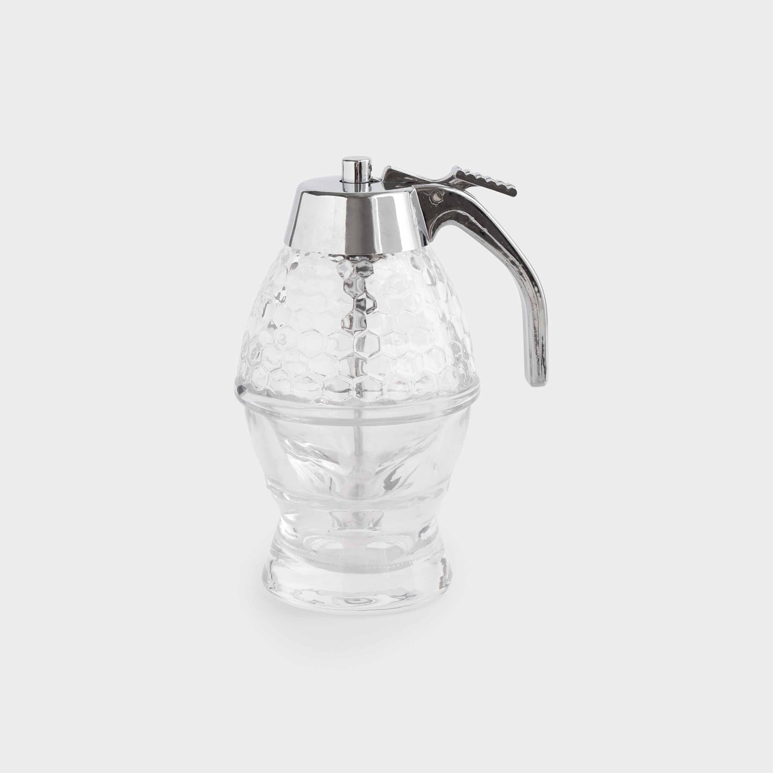 Диспенсер для меда 180 мл стекло Рпластик Соты Honey 1690₽