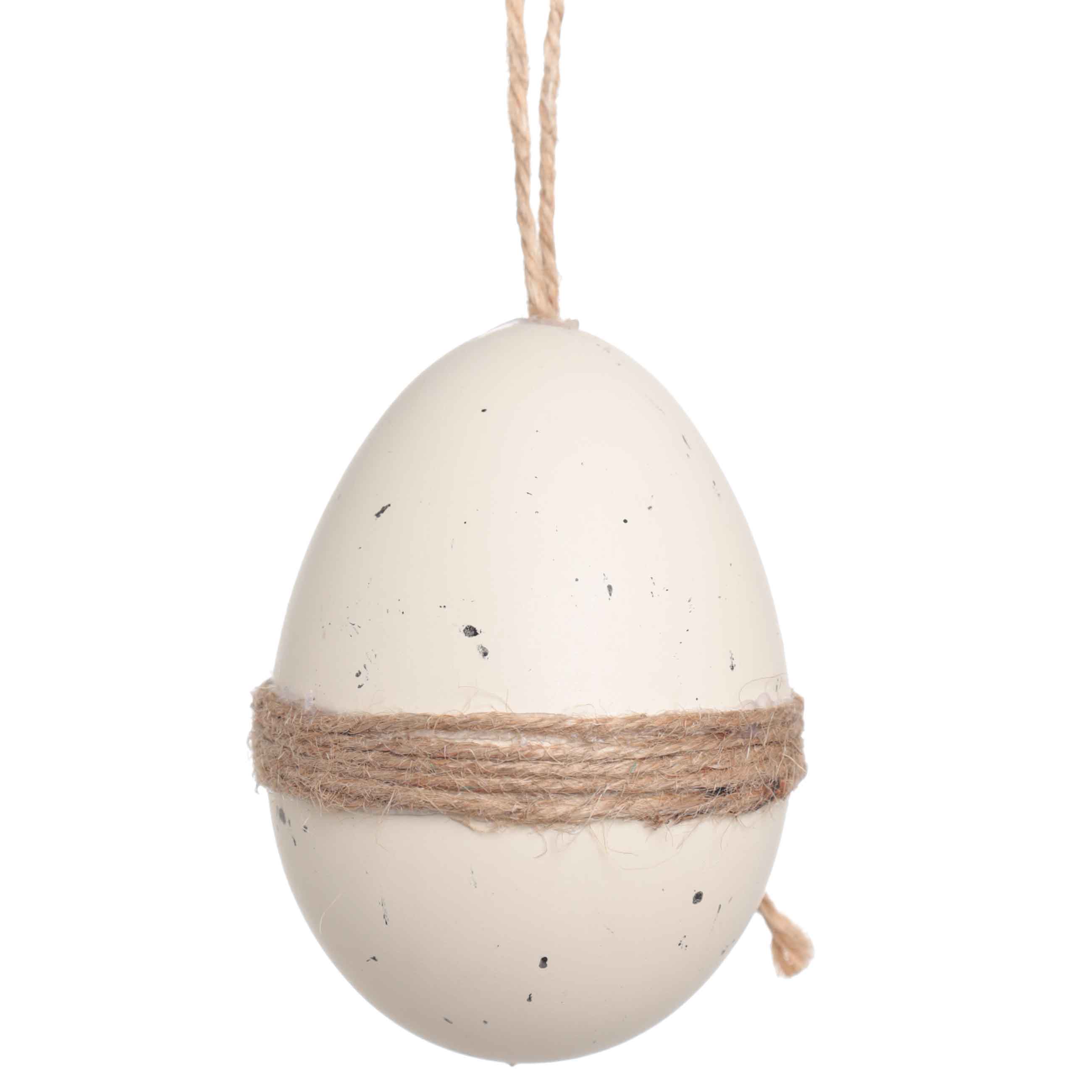 Подвеска, пасхальное яйцо, 9 см, пластик, экрю, Сухоцветы, Natural Easter изображение № 2