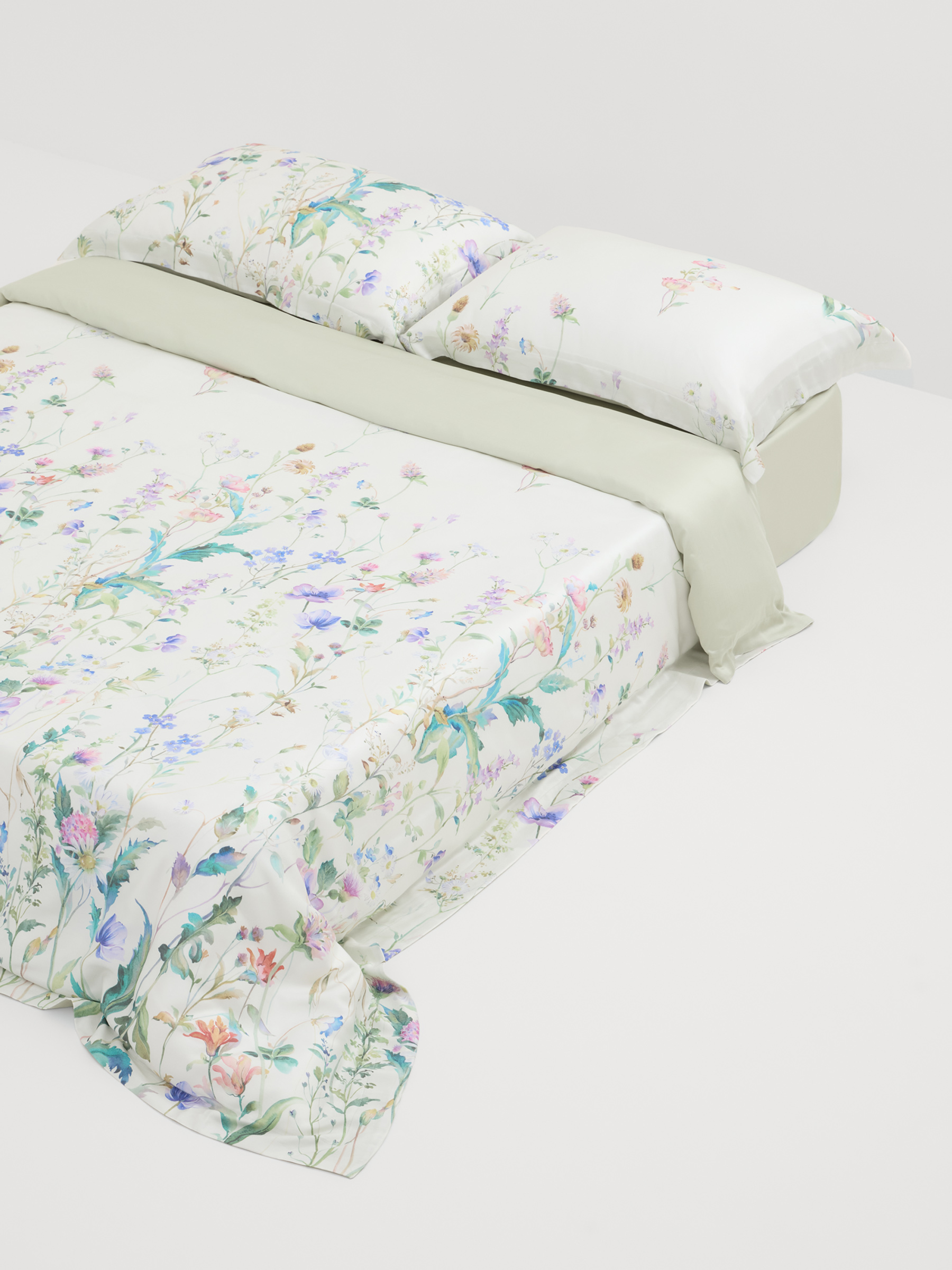 Постельное белье, евро, тенсель, Полевые цветы, Tencel, image-3