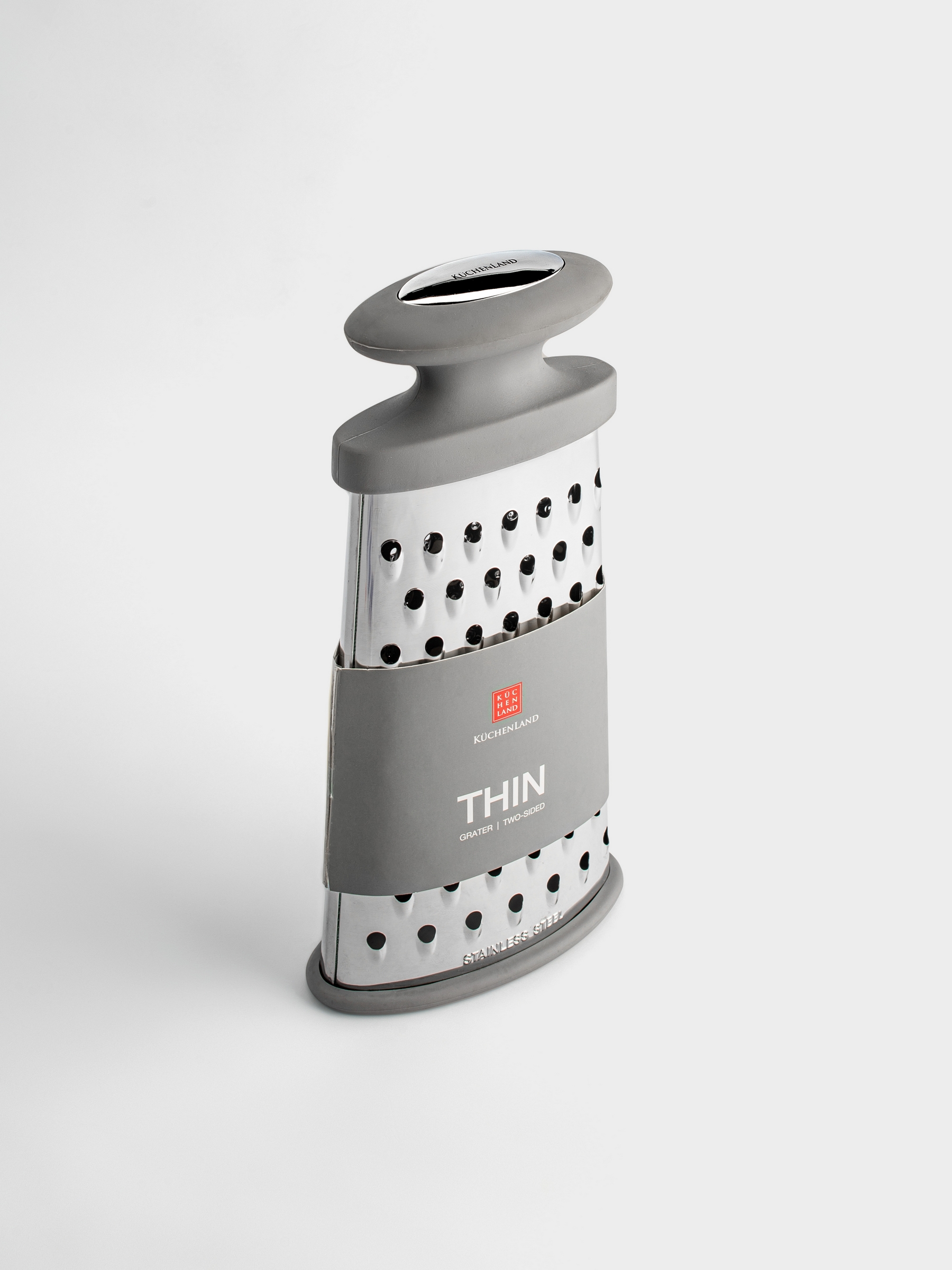Терка, 15 см, двухгранная, сталь/пластик, серая, Thin , image-5