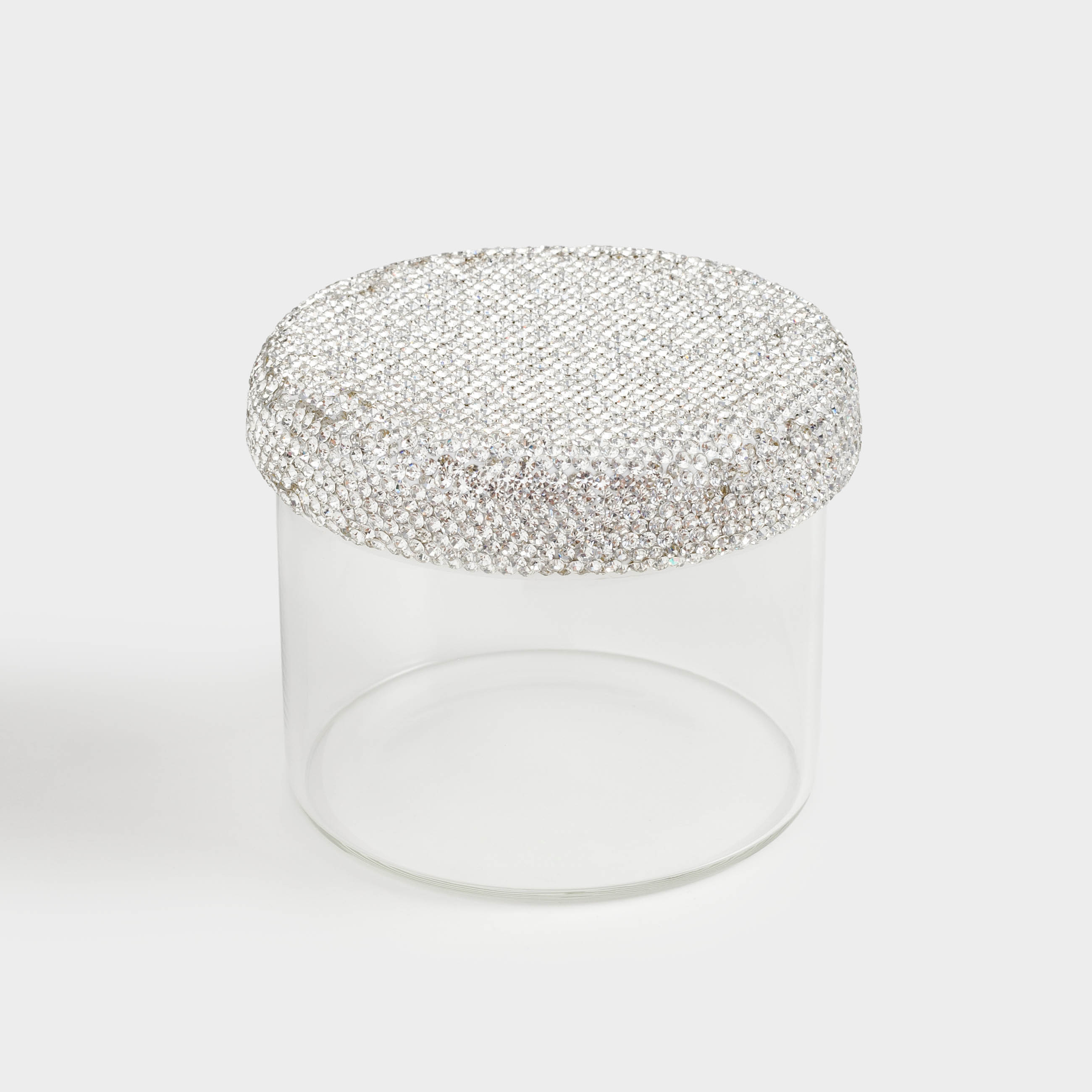Емкость для хранения, 10х9 см, 450 мл, стекло Б/стразы, Crystal decor, image-2