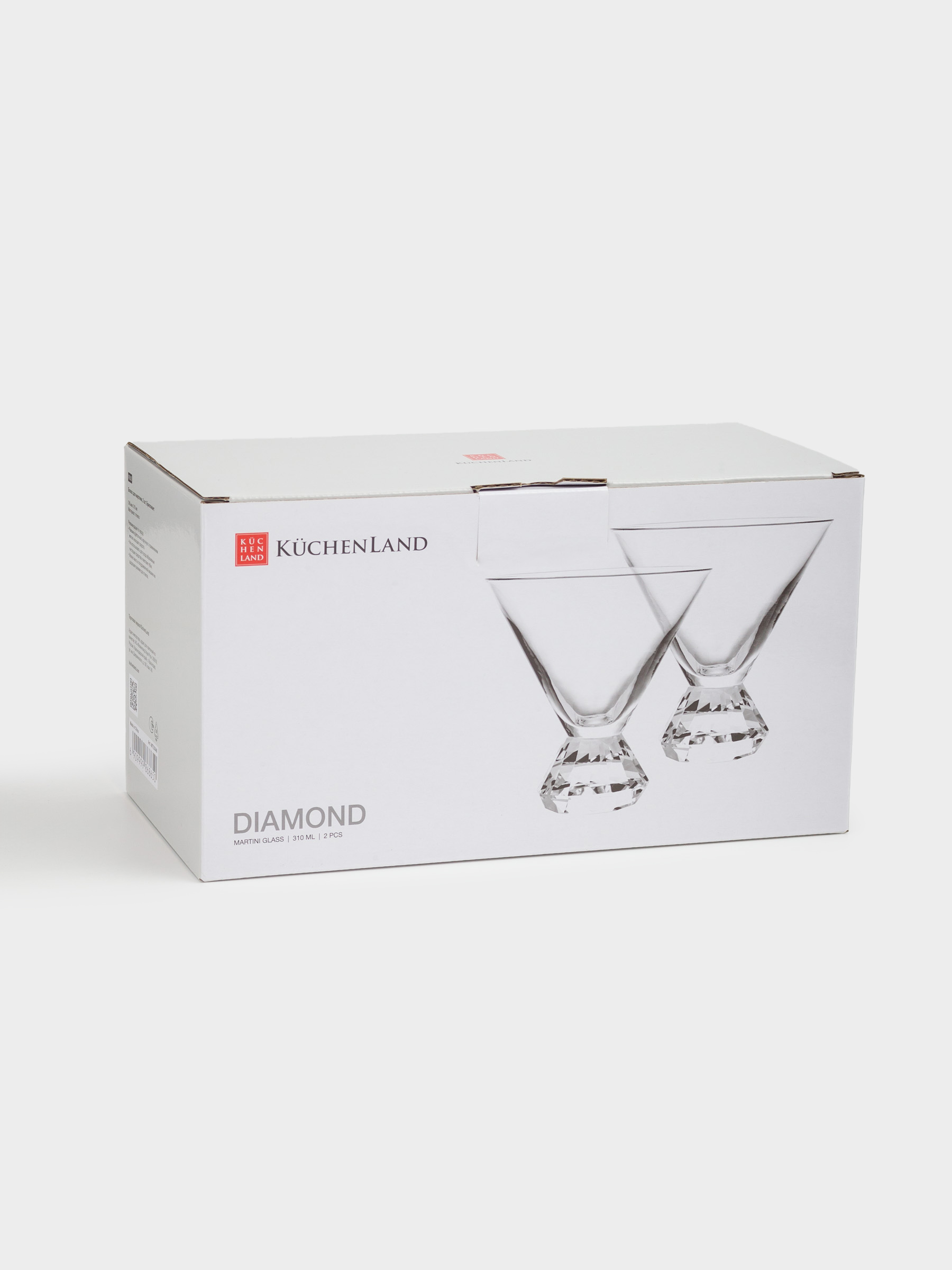 Бокал для мартини, 310 мл, 2 шт, стекло, Бриллиант, Diamond, image-6