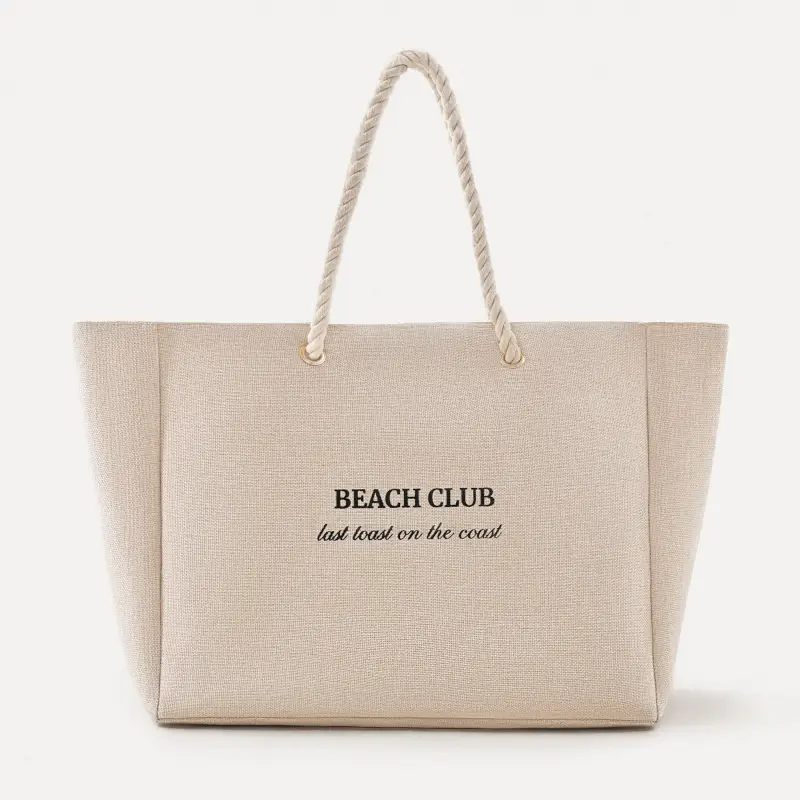 Сумка женская, 44х35 см, полиэстер, бежевая, Beach Club, Coast ,image-0