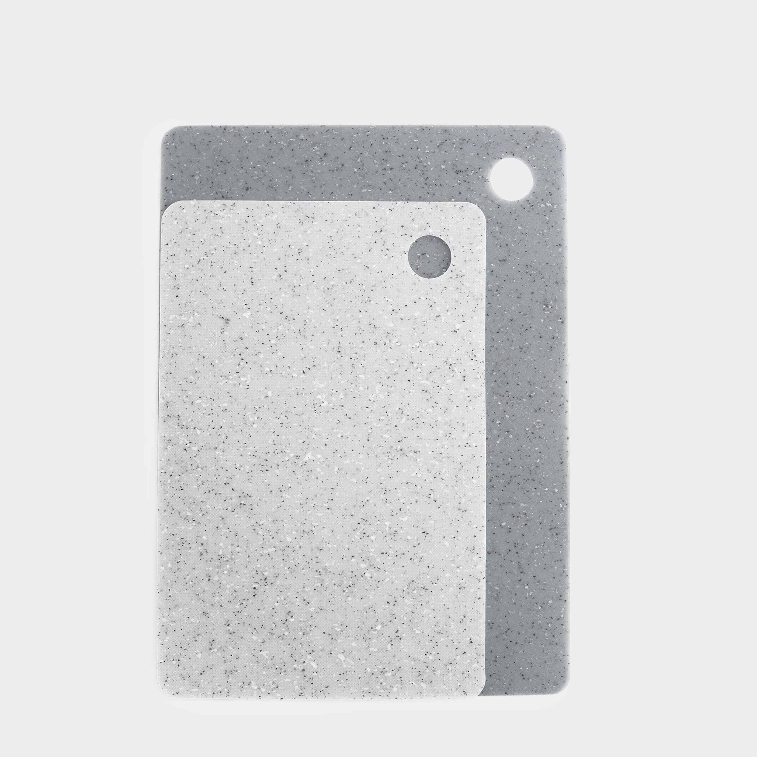 Доска разделочная, 19/24 см, 2 шт, пластик, прямоугольная, серая, в крапинку, Speck