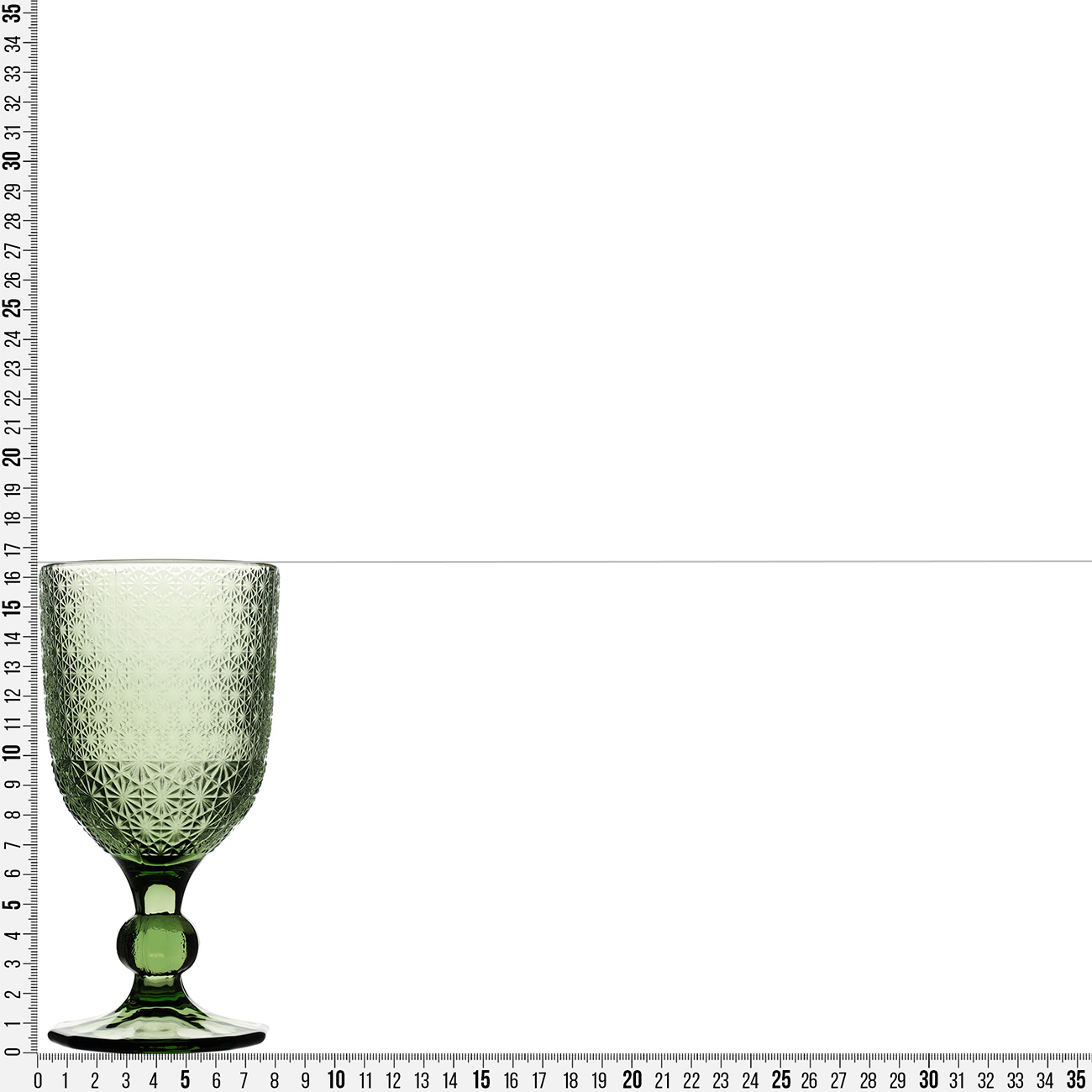 Бокал-кубок для вина, 270 мл, стекло Р, зеленый, Brumal изображение № 4