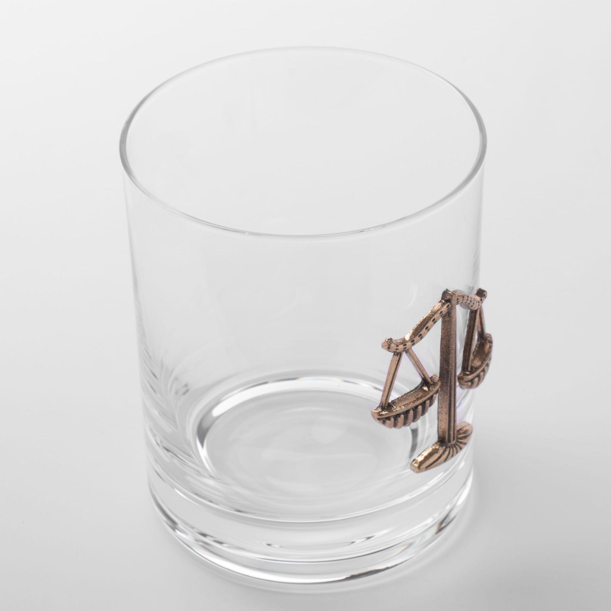 Стакан для виски, 340 мл, стекло/металл, золотистый, Весы, Zodiac изображение № 4
