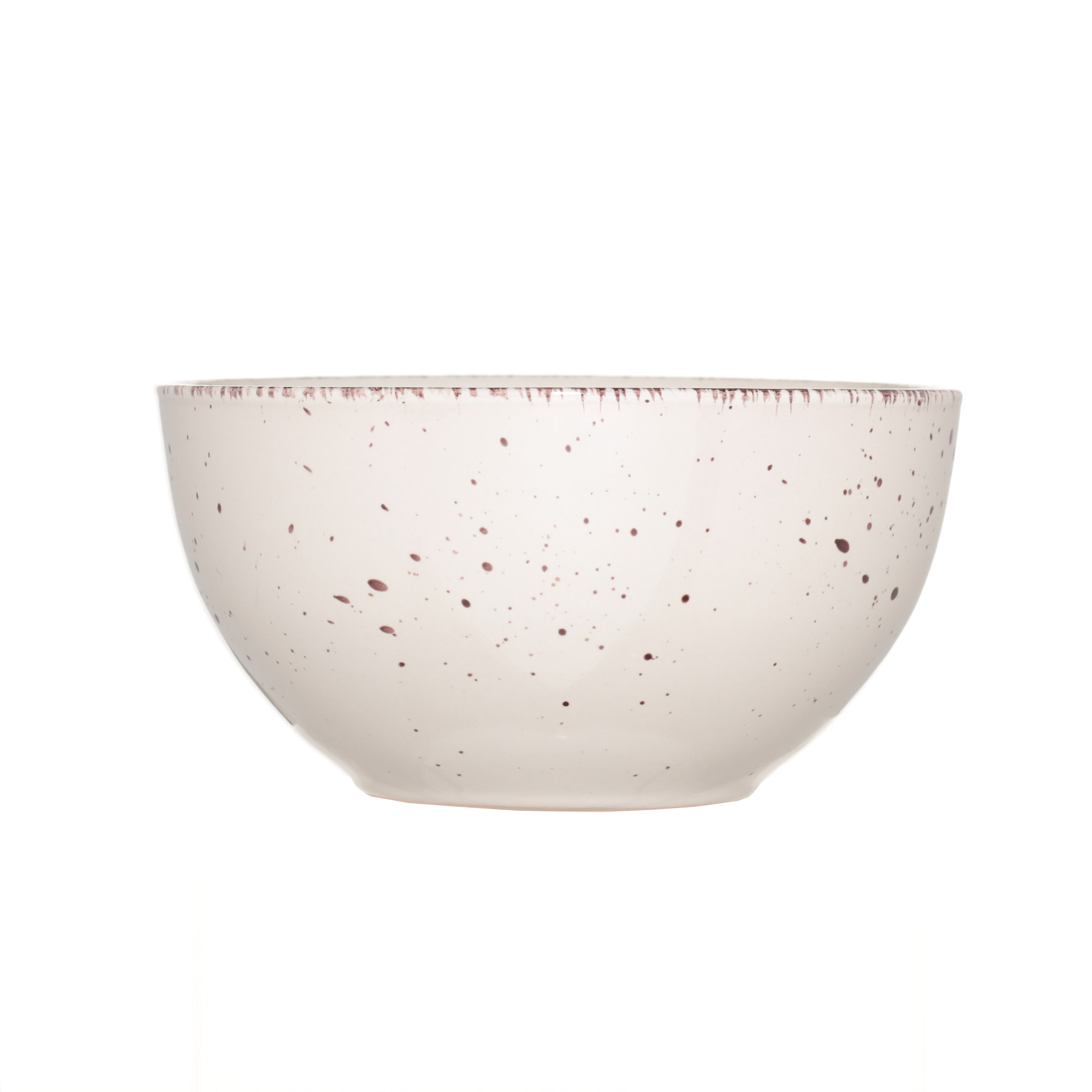 Тарелка суповая, 14х7 см, 2 шт, керамика, бежевая, в крапинку, Speckled изображение № 2