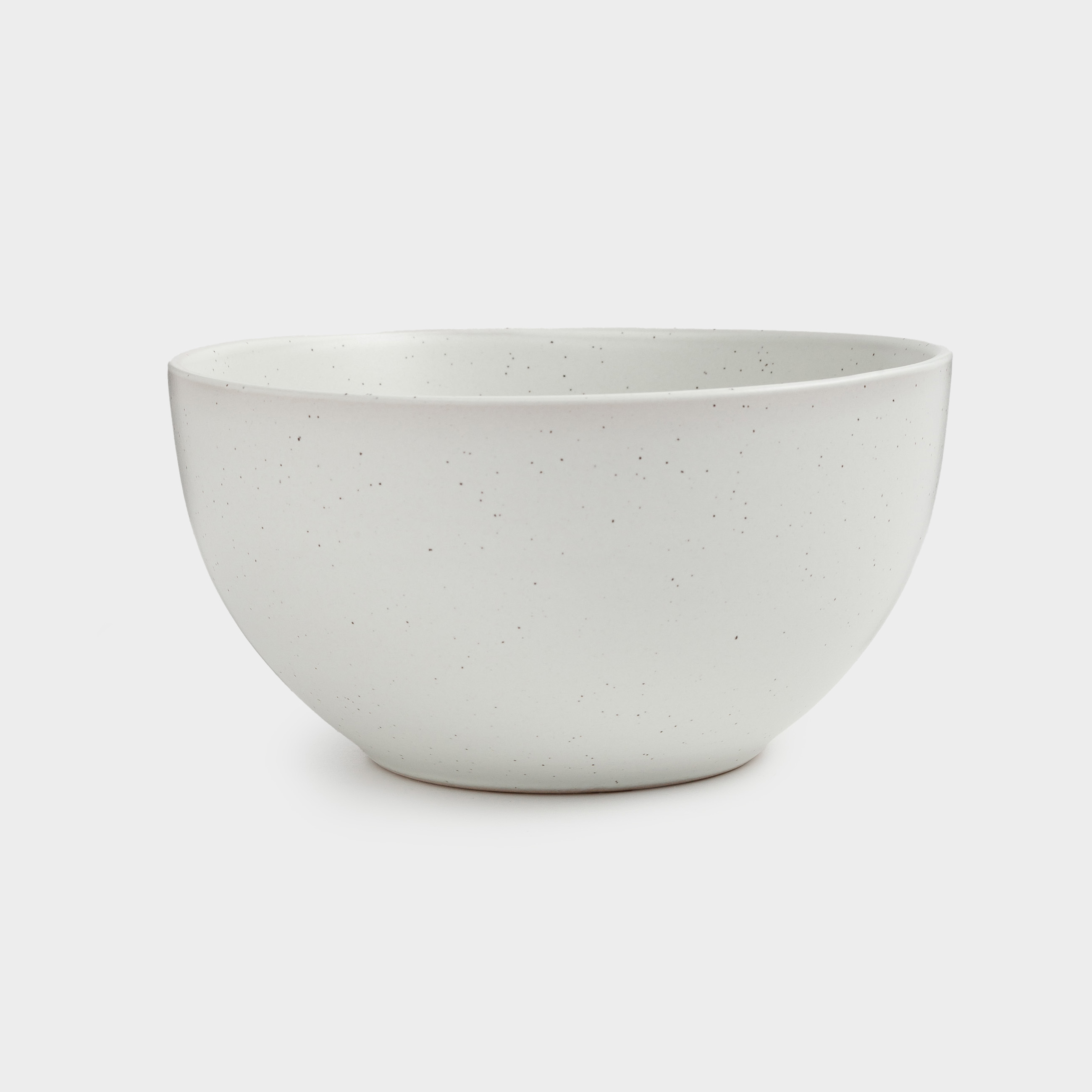 Тарелка суповая, 14х7 см, 2 шт, керамика, молочная, в крапинку, Particle, image-3