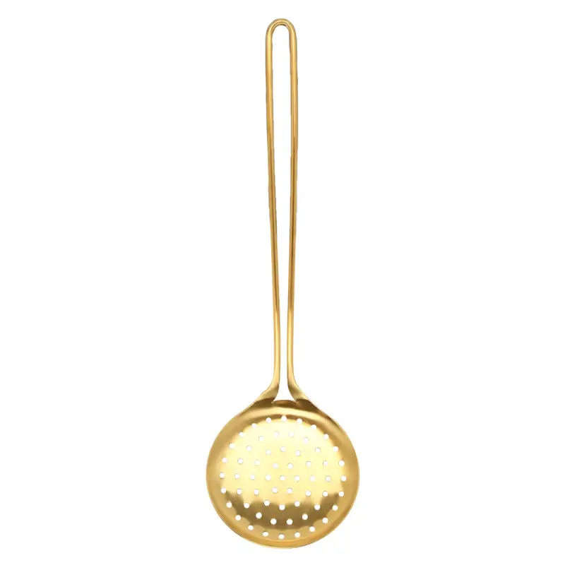 Шумовка, 37 см, сталь, золотистая, Device gold ,image-0