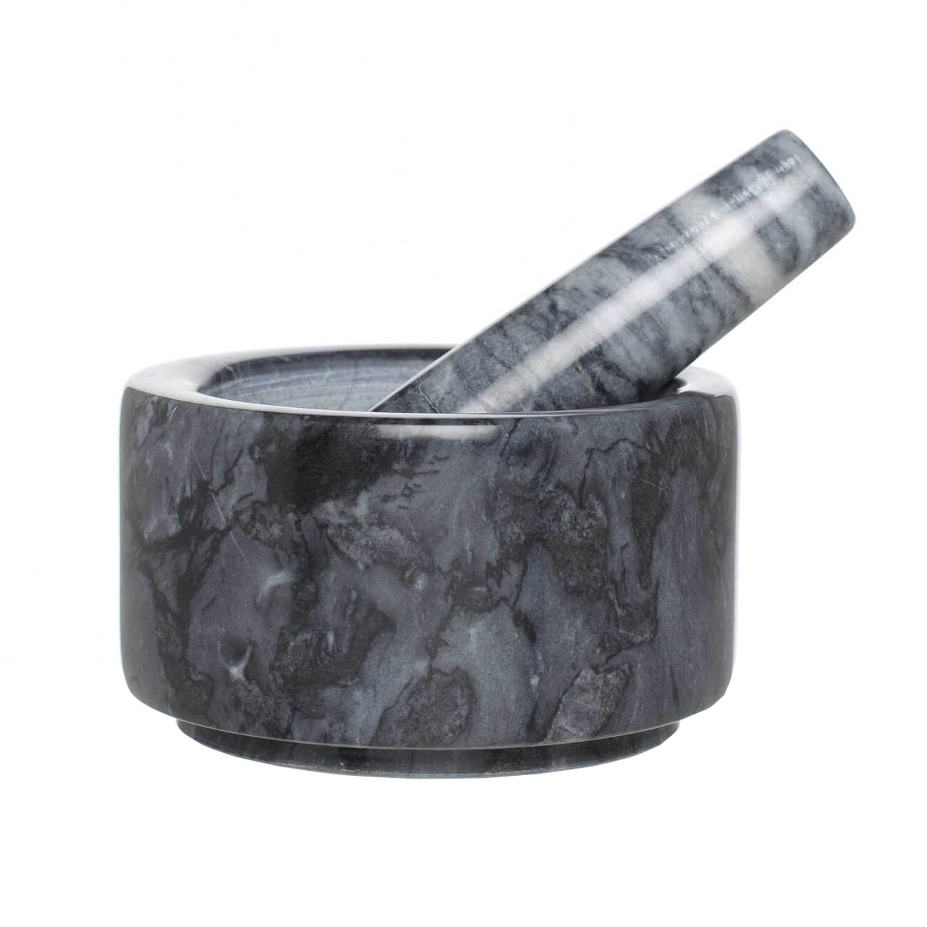 

Ступка для специй, 11 см, с пестиком, мрамор, черная, Marble