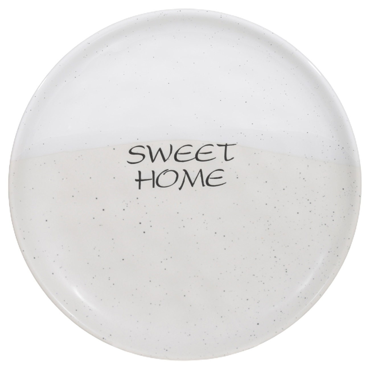 

Тарелка обеденная, 25 см, керамика, бежево-белая, Sweet Home, Soft stone