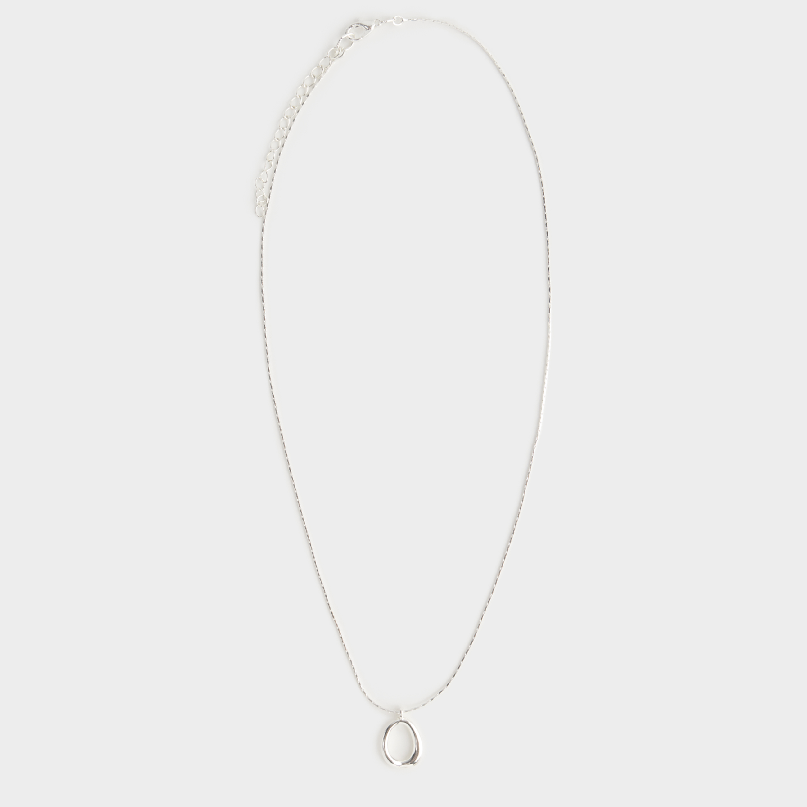 Цепочка, 47 см, с подвеской, металл, серебристая, Jewelry