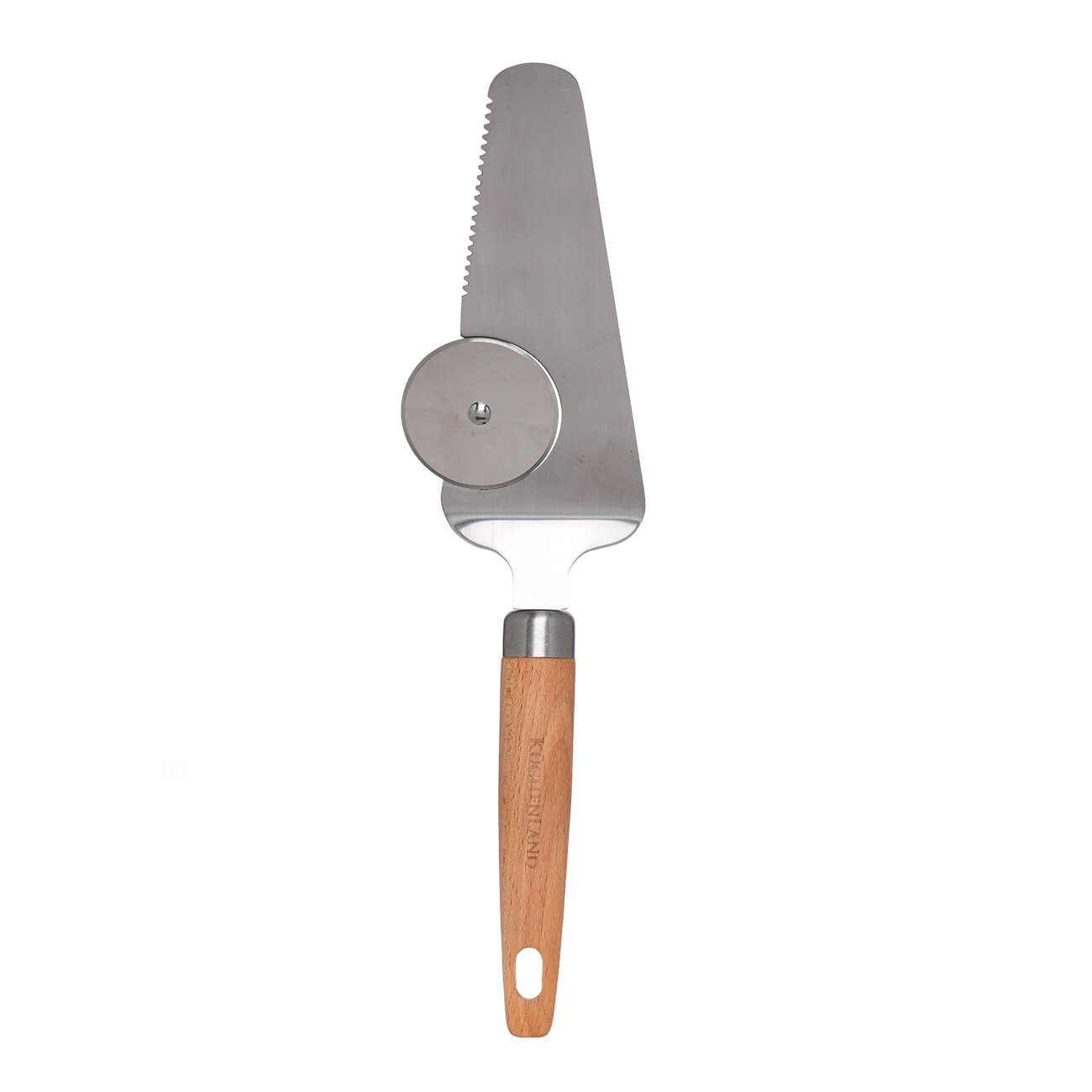 Нож-лопатка для пиццы, 28 см, сталь/дерево, Eco home