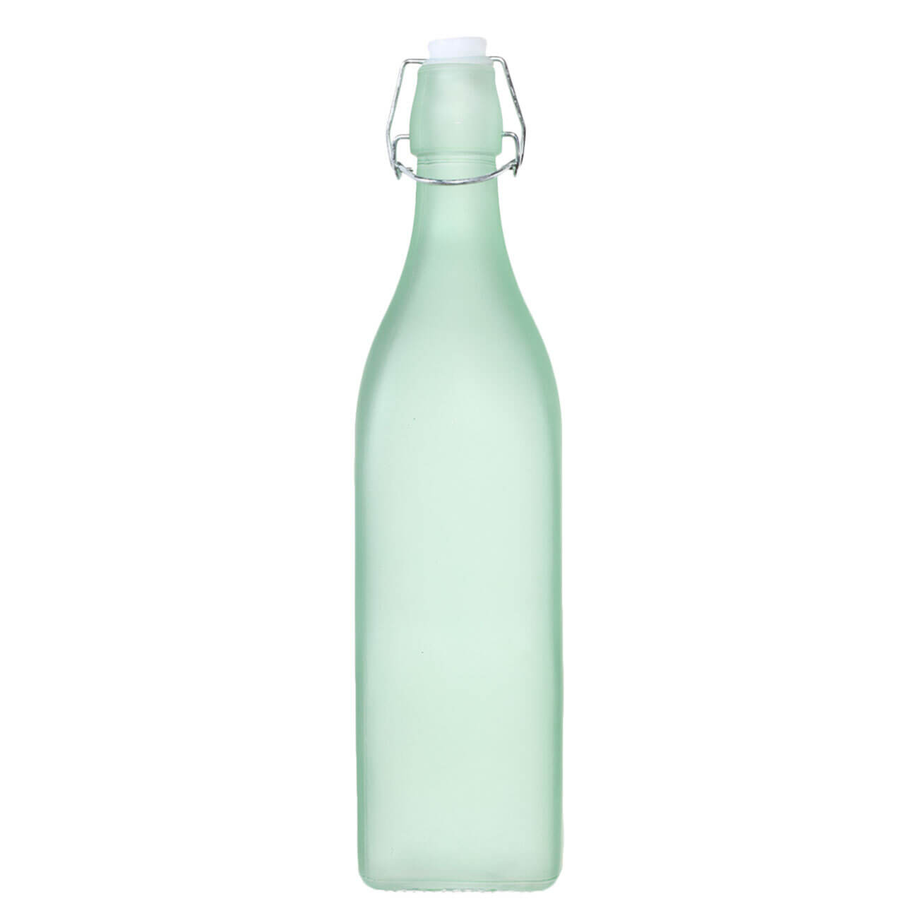Бутылка для масла или уксуса, 1 л, с клипсой, стекло/металл, зеленая, Light kitchen