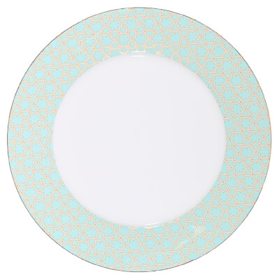 Тарелка обеденная, 27 см, фарфор F, зеленая, Summer pastel