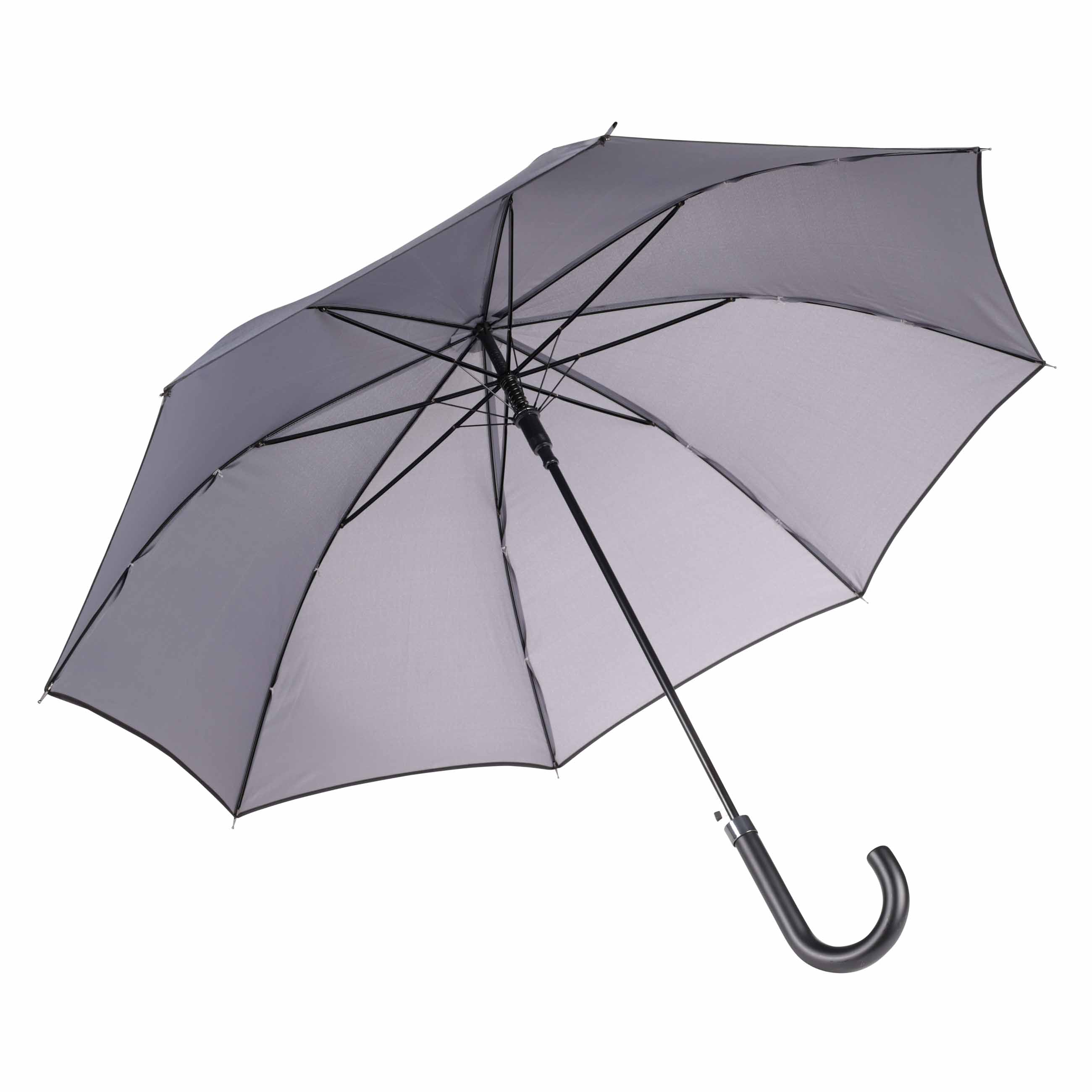 Зонт-трость, 86 см, серый, эпонж, Downpour изображение № 2