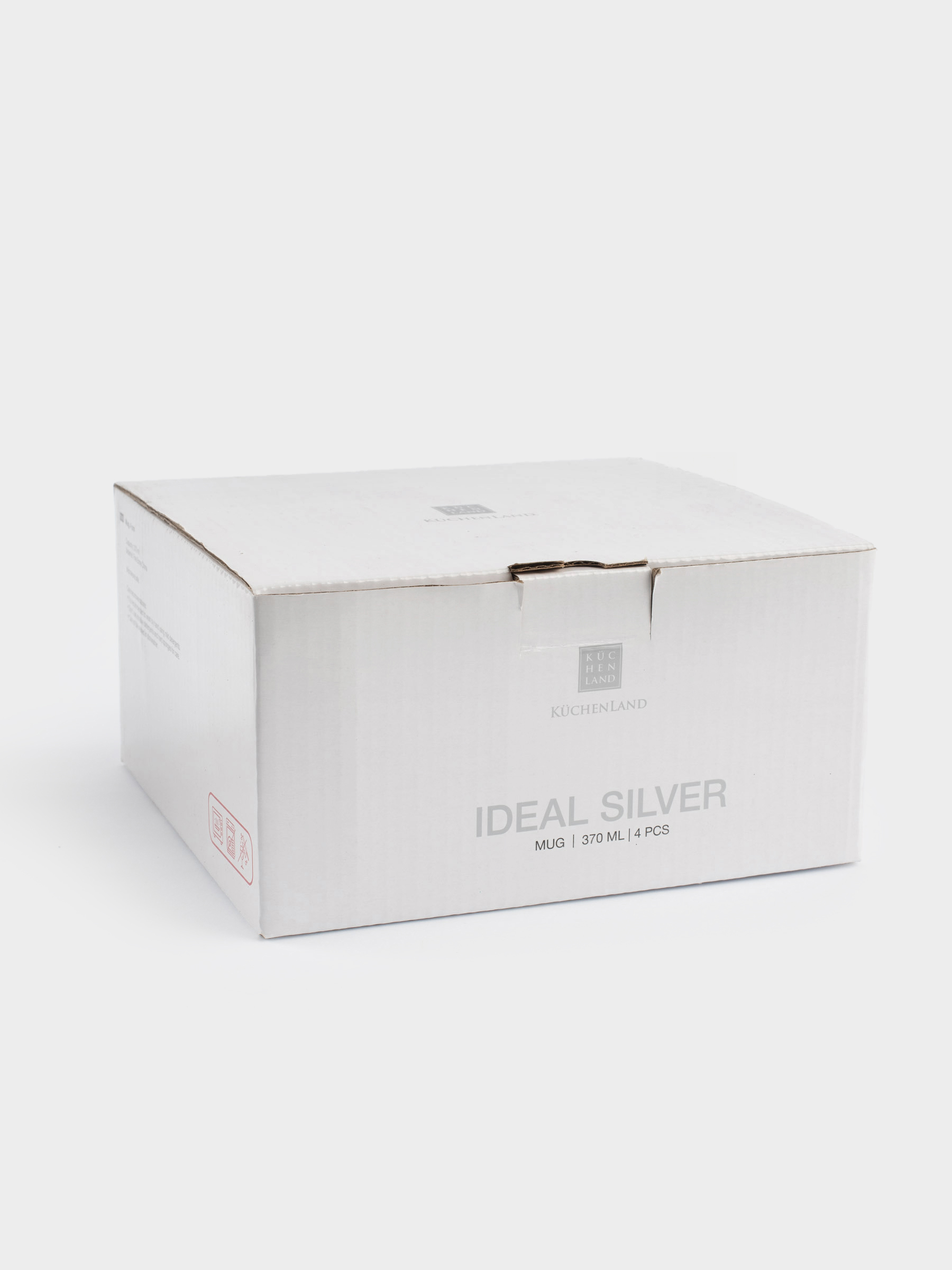Кружка, 370 мл, 4 шт, фарфор F, белая, Ideal silver, image-6