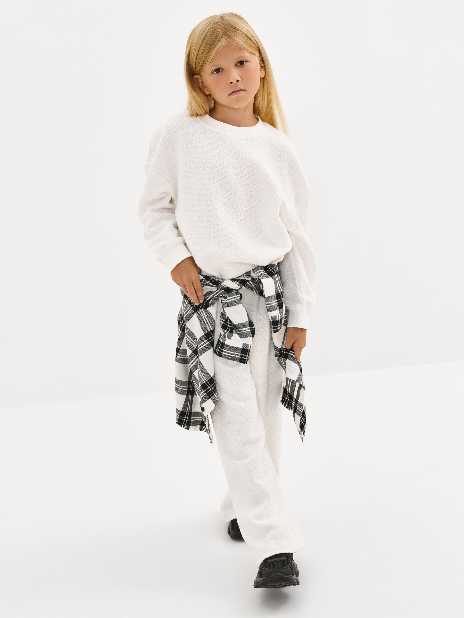 Брюки детские, для девочек, молочные, Tiziana, image-6