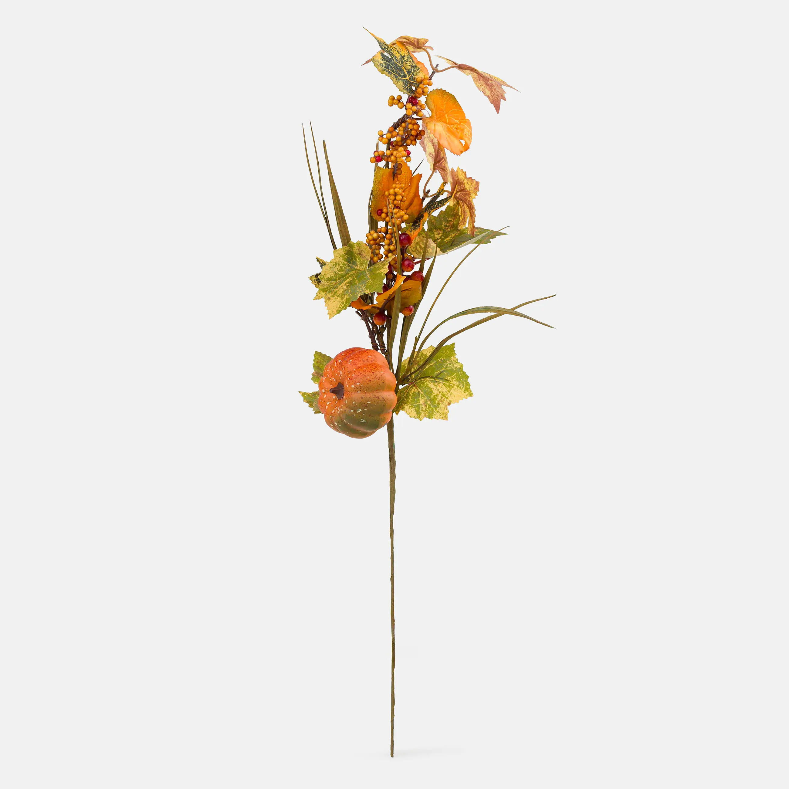 Ветка декоративная, 68 см, полиэстер/пенопласт, Осенняя, Forest symphony decor