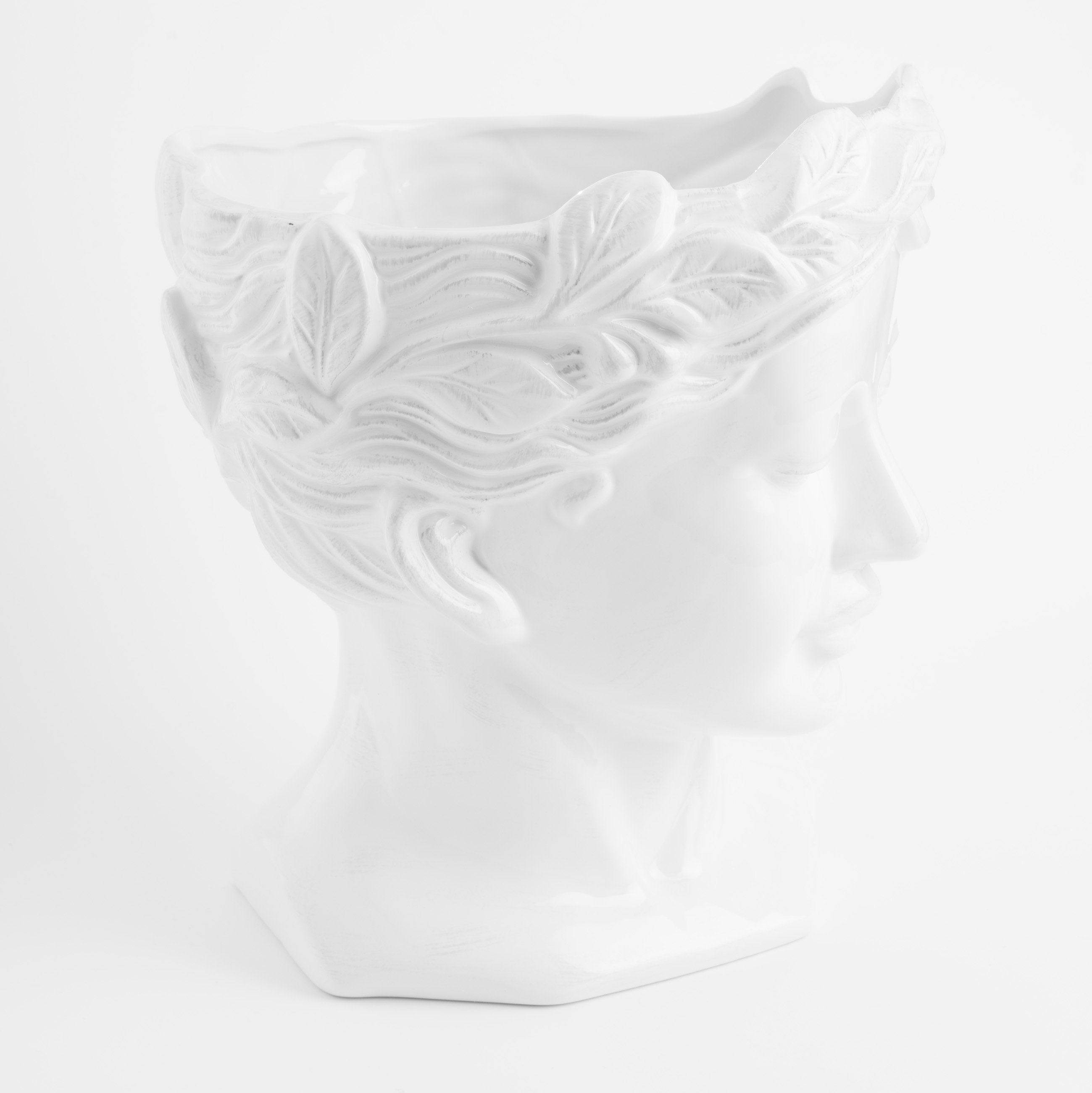 Ваза для цветов, 29 см, декоративная, керамика, белая, Афродита, Olympus изображение № 3