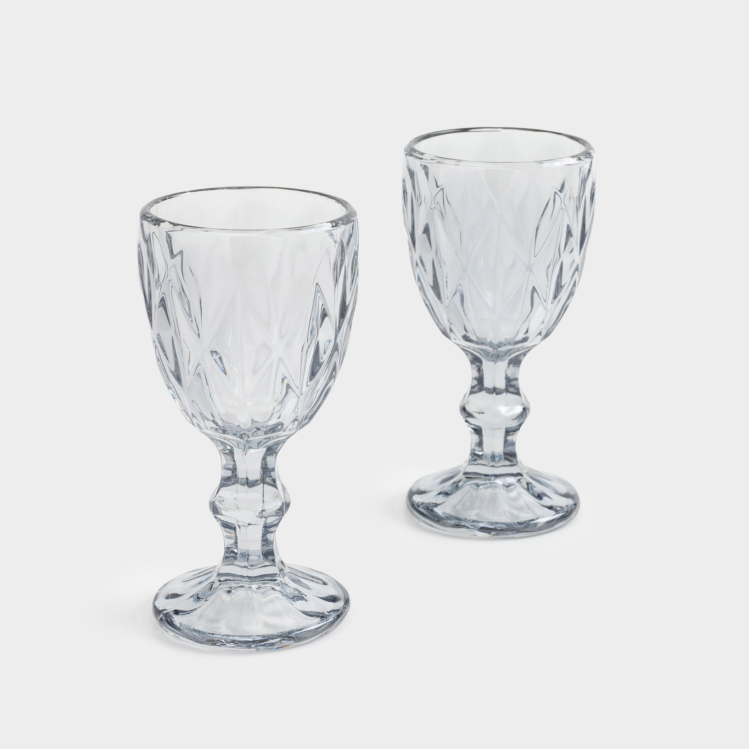 Рюмка 50 мл 2 шт стекло Р серая Rhomb color 699₽