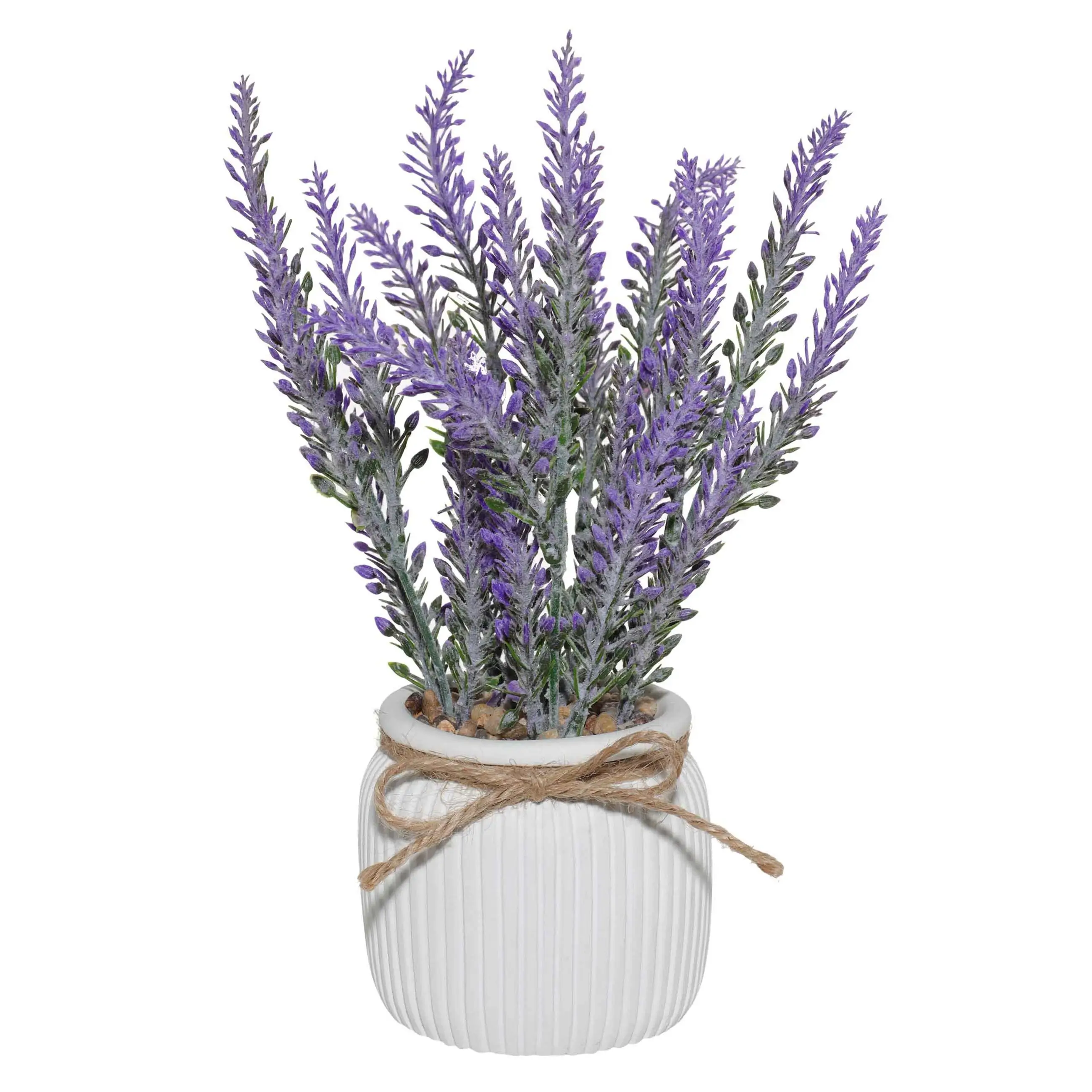 Растение искусственное, 26 см, в горшке, пластик/цемент, Лаванда, Lavender