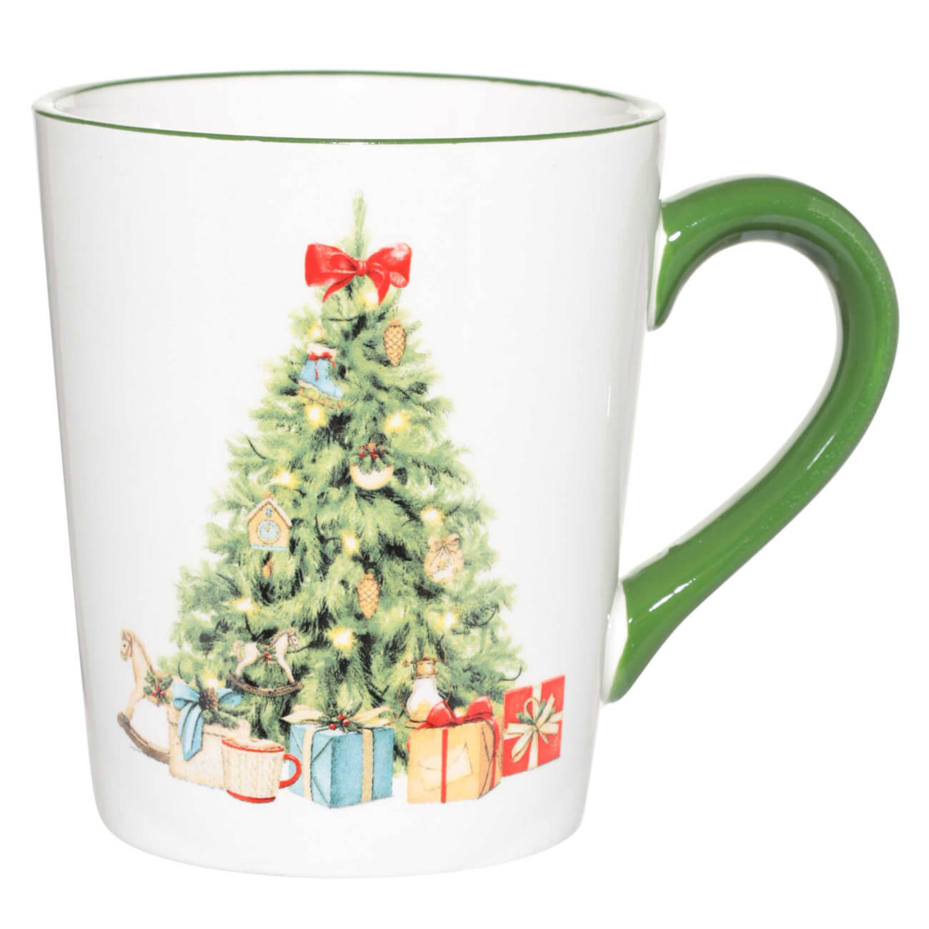 

Кружка, 320 мл, керамика, Елка с подарками, Christmas classic