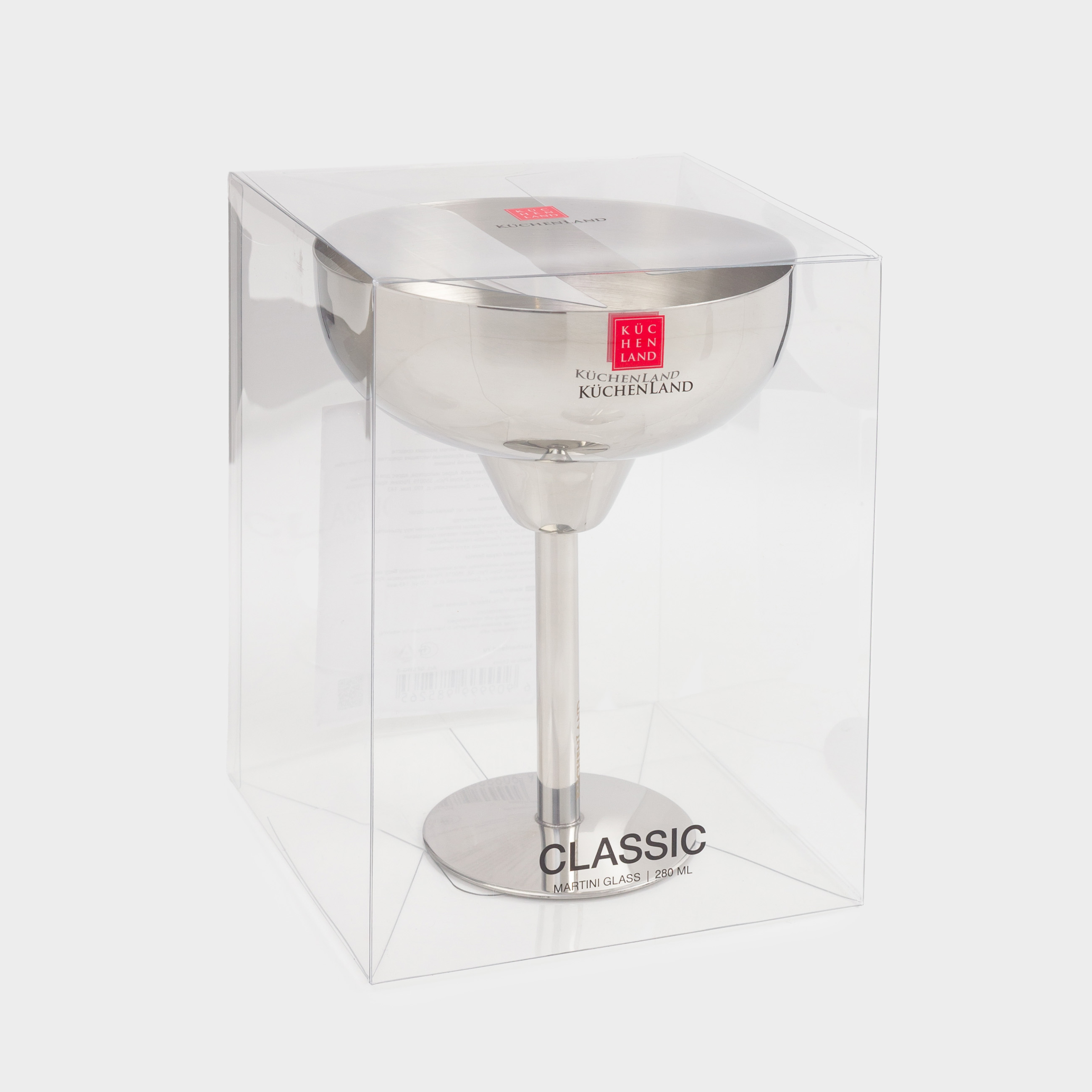Бокал для мартини, 280 мл, сталь, серебристый, Classic, image-4