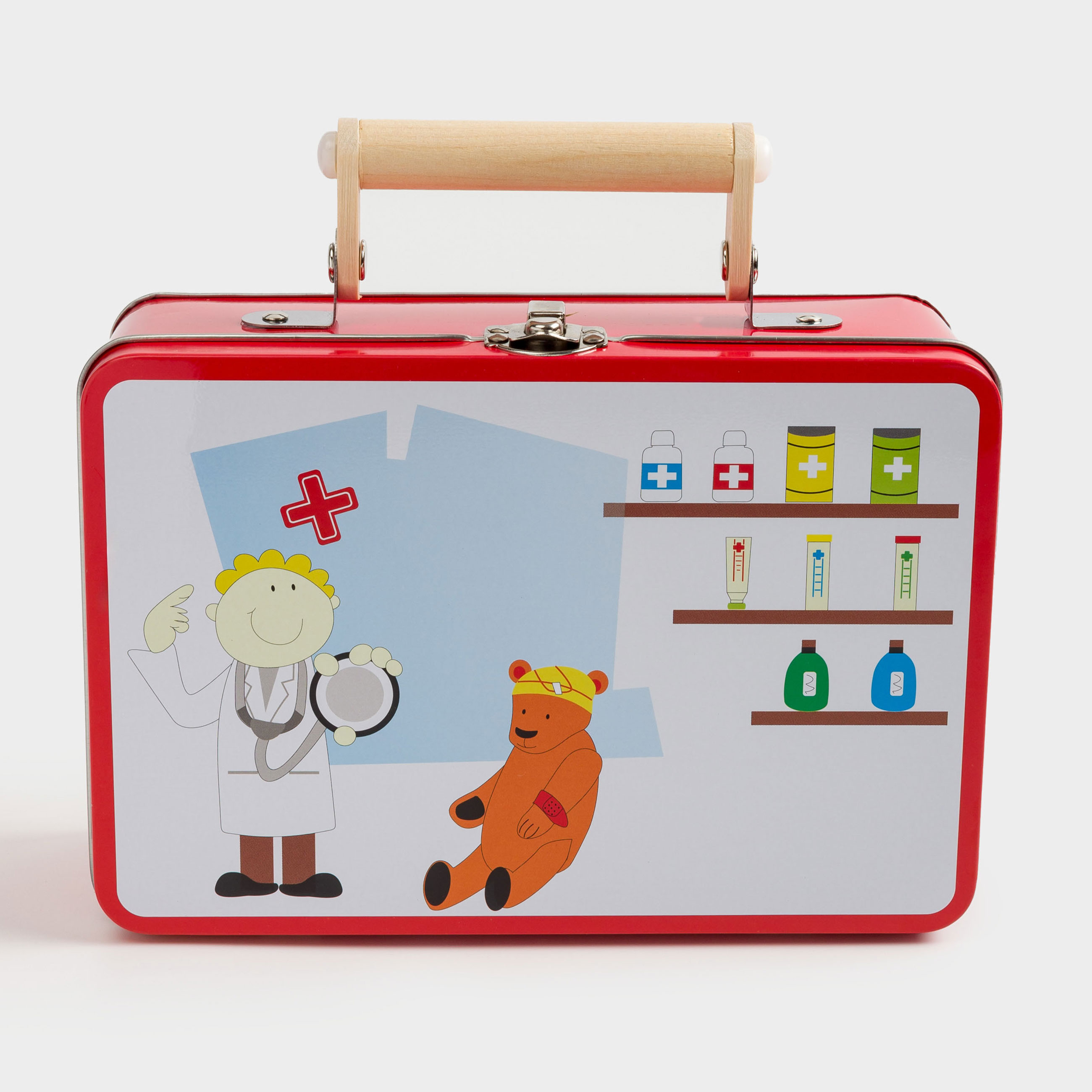 Набор игровой, 7 пр, дерево/металл, Набор доктора в чемодане, Game, image-5