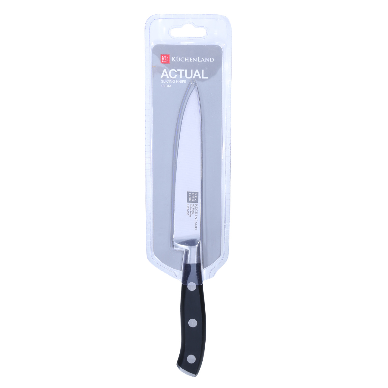 Нож для нарезки, 13 см, сталь/пластик, Actual