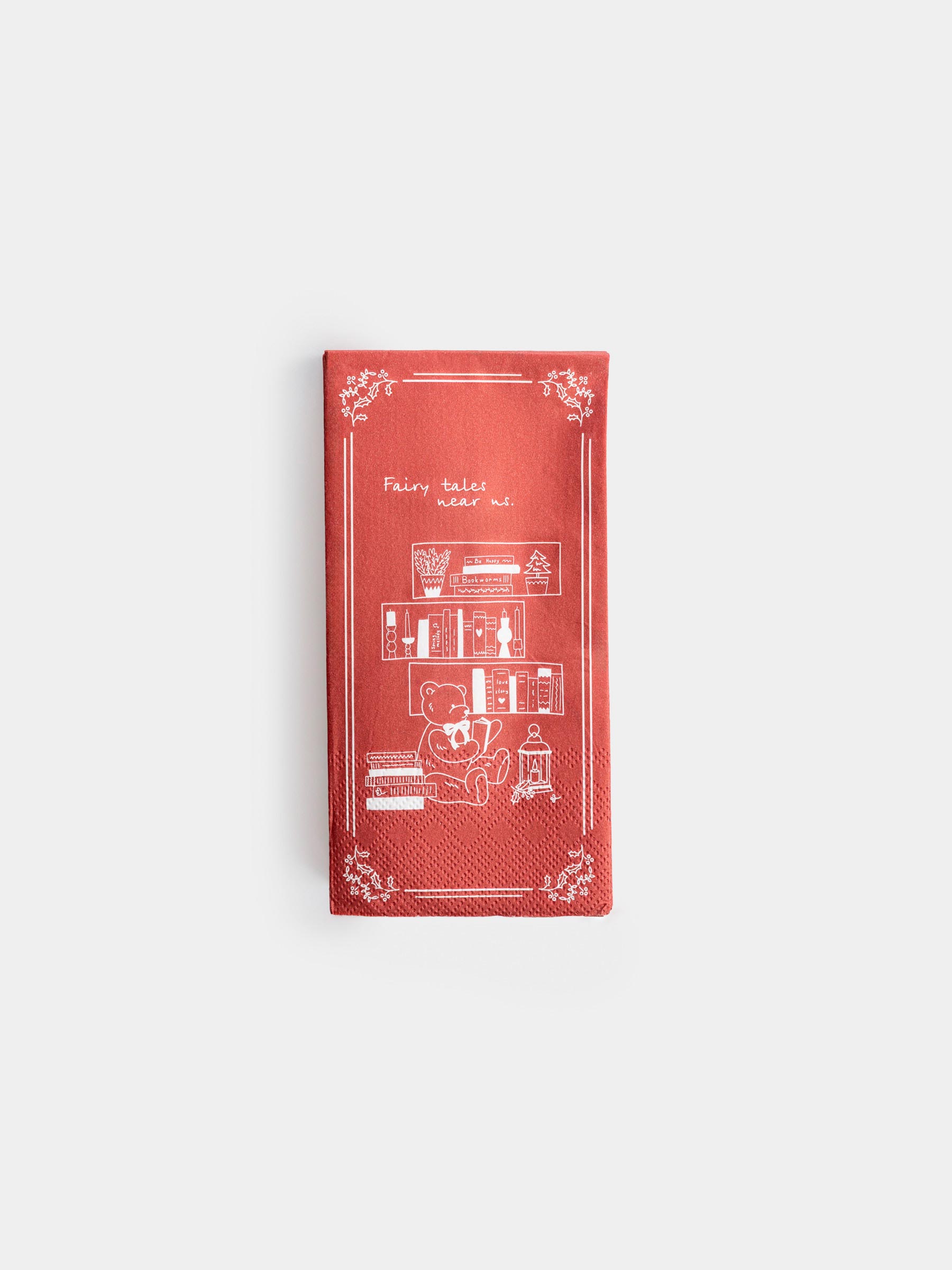 Салфетки бумажные, 33х33 см, 20 шт, Книги, Cultural code