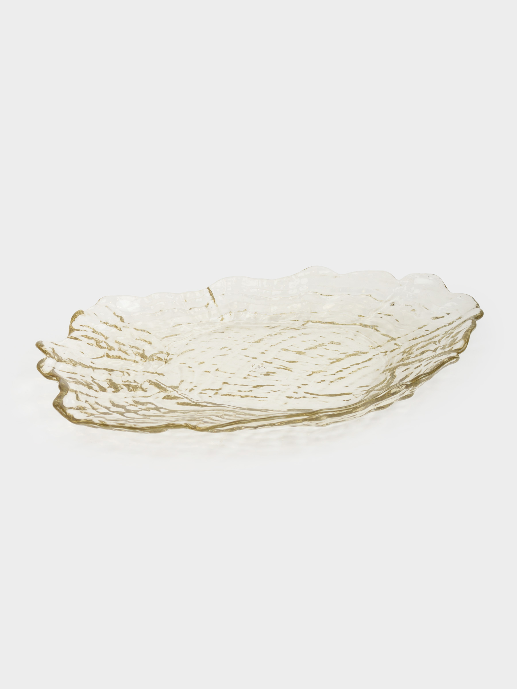 Блюдо, 30х22 см, стекло, песочное, Устрица, Shellfish color, image-1