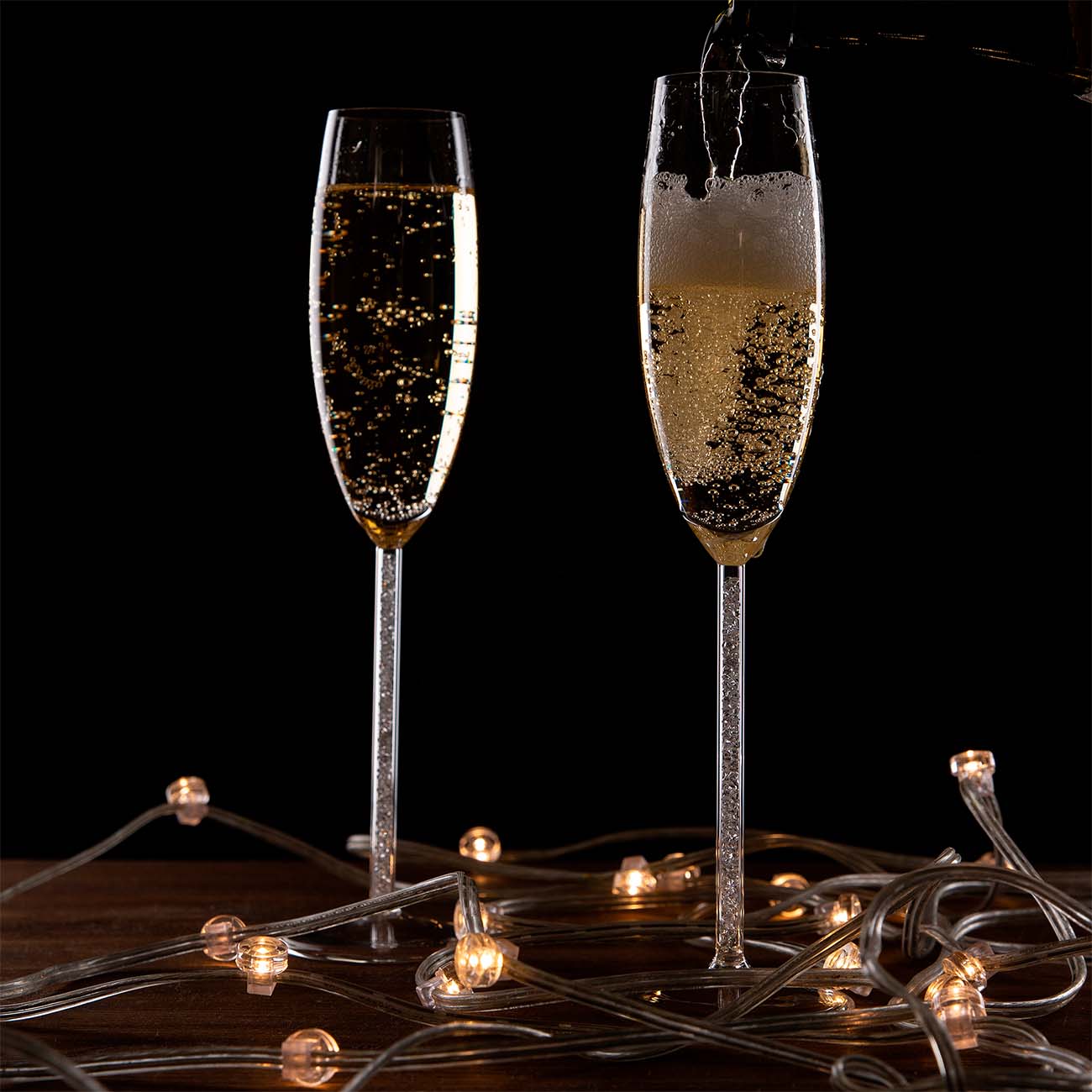 Бокал для шампанского, 180 мл, 2 шт, стекло/стразы, Crystal decor изображение № 4