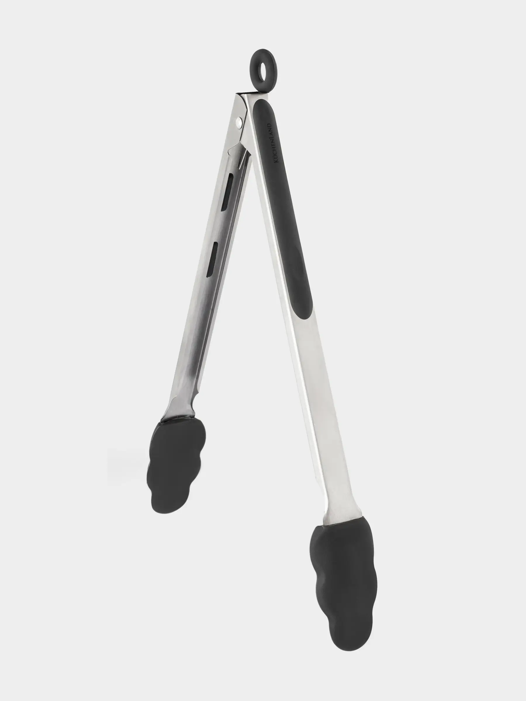 Щипцы кухонные, 34 см, сталь/силикон, серые, Assist