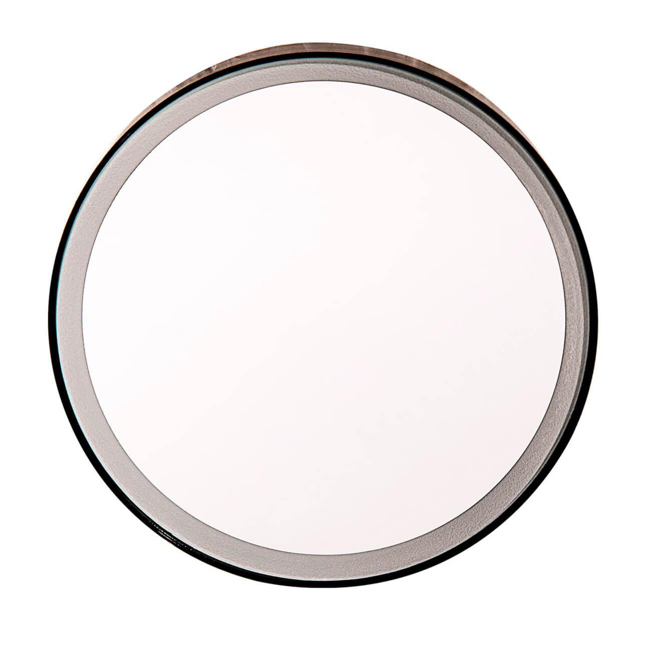 Kuchenland Зеркало подвесное, 10 см, увеличительное, с подсветкой, на присоске, пластик, черное, Mirror зеркало подвесное 18 см увеличительное на присоске с подсветкой пластик белое mirror