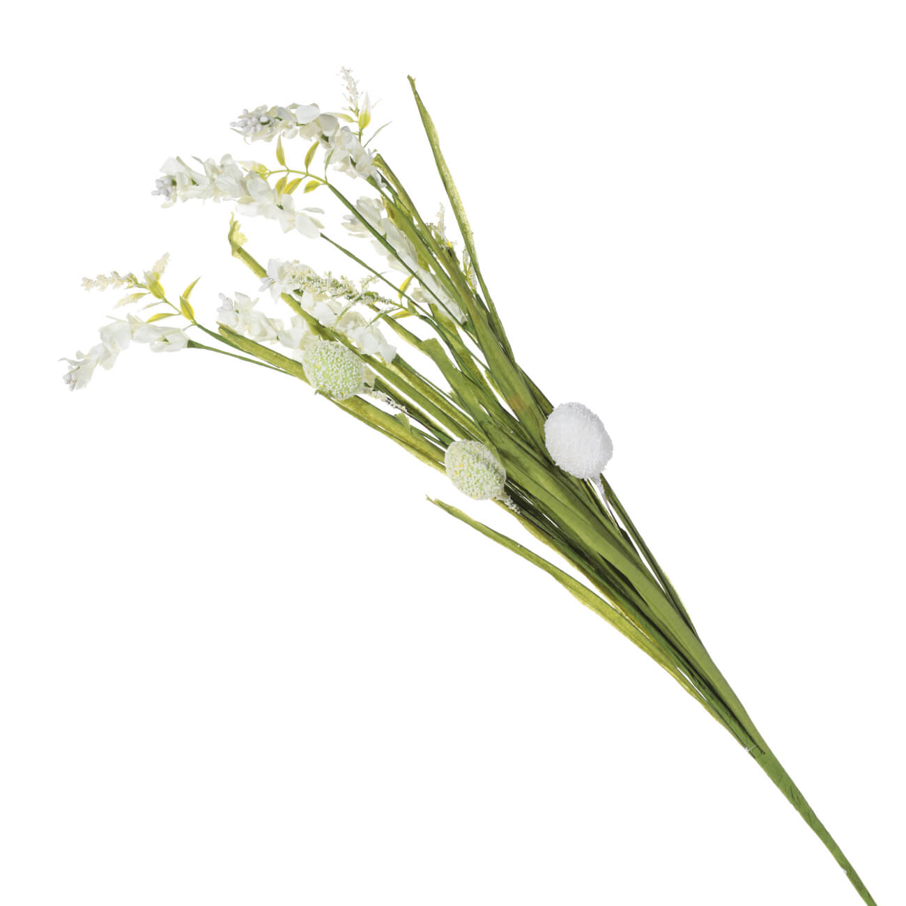 

Ветка декоративная, 59 см, пластик/сталь, Белые цветы, Easter blooming decor