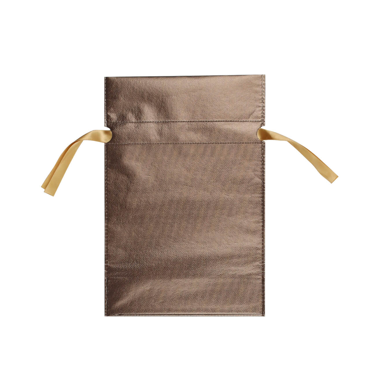 Мешок подарочный, 20х30 см, с завязками, полипропилен, коричневый, Champagne glow изображение № 1