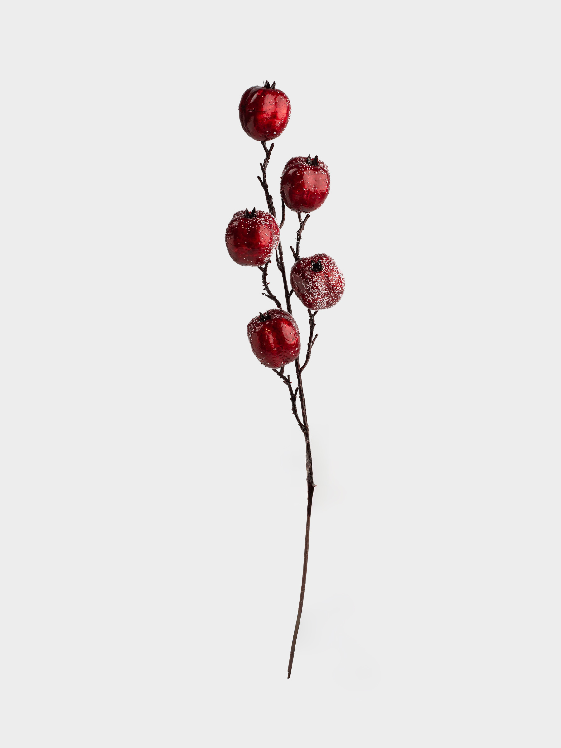 Ветка декоративная, 65 см, Гранаты, Garnet decor