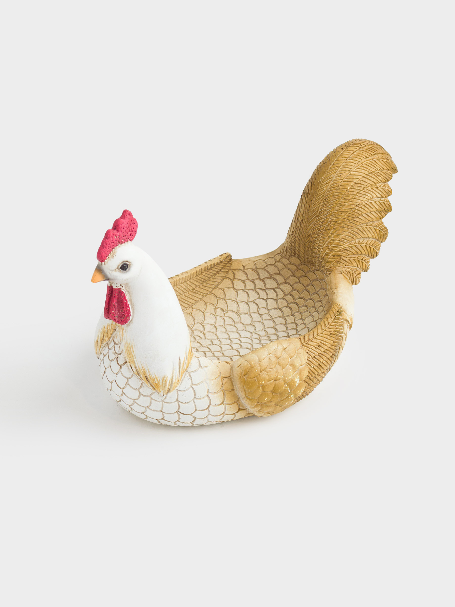 Конфетница, 26х14 см, полирезин, бежевая, Петух, Easter pullet, image-0
