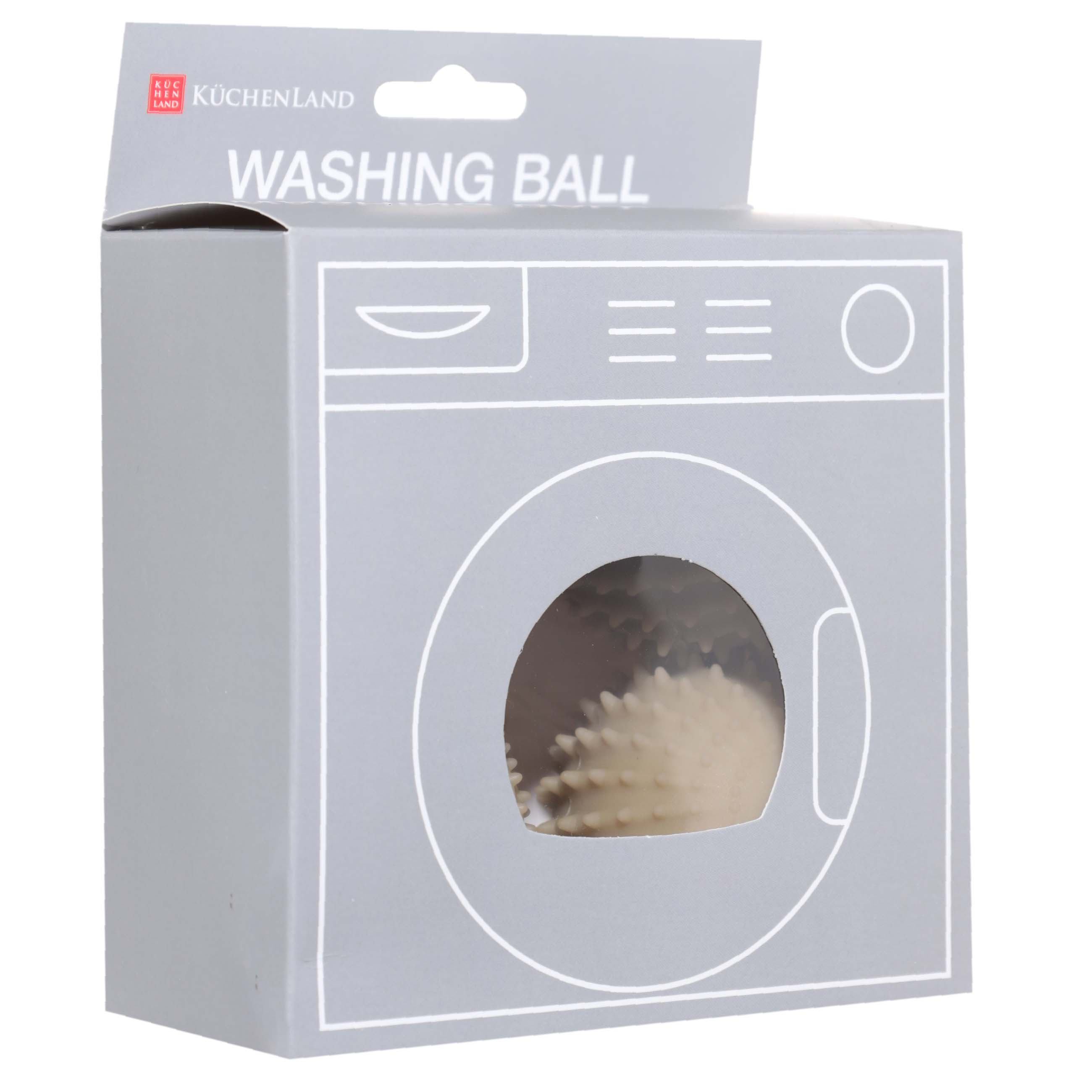Шарик для стирки, 6 см, 4 шт, ПВХ, бежевый, Круг, Washing ball изображение № 4