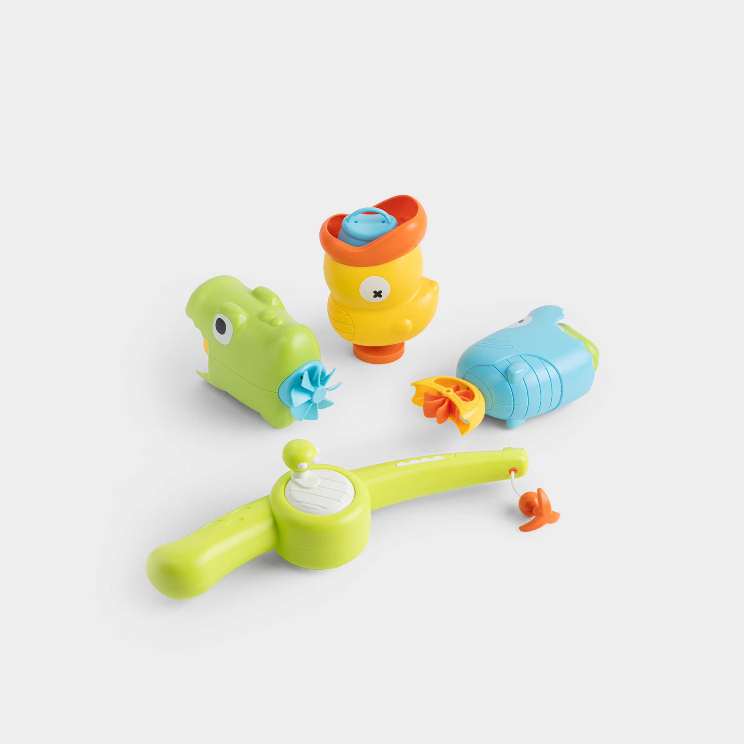 Набор игровой, 4 пр, пластик, цветной, Рыбалка, Aquatic animals