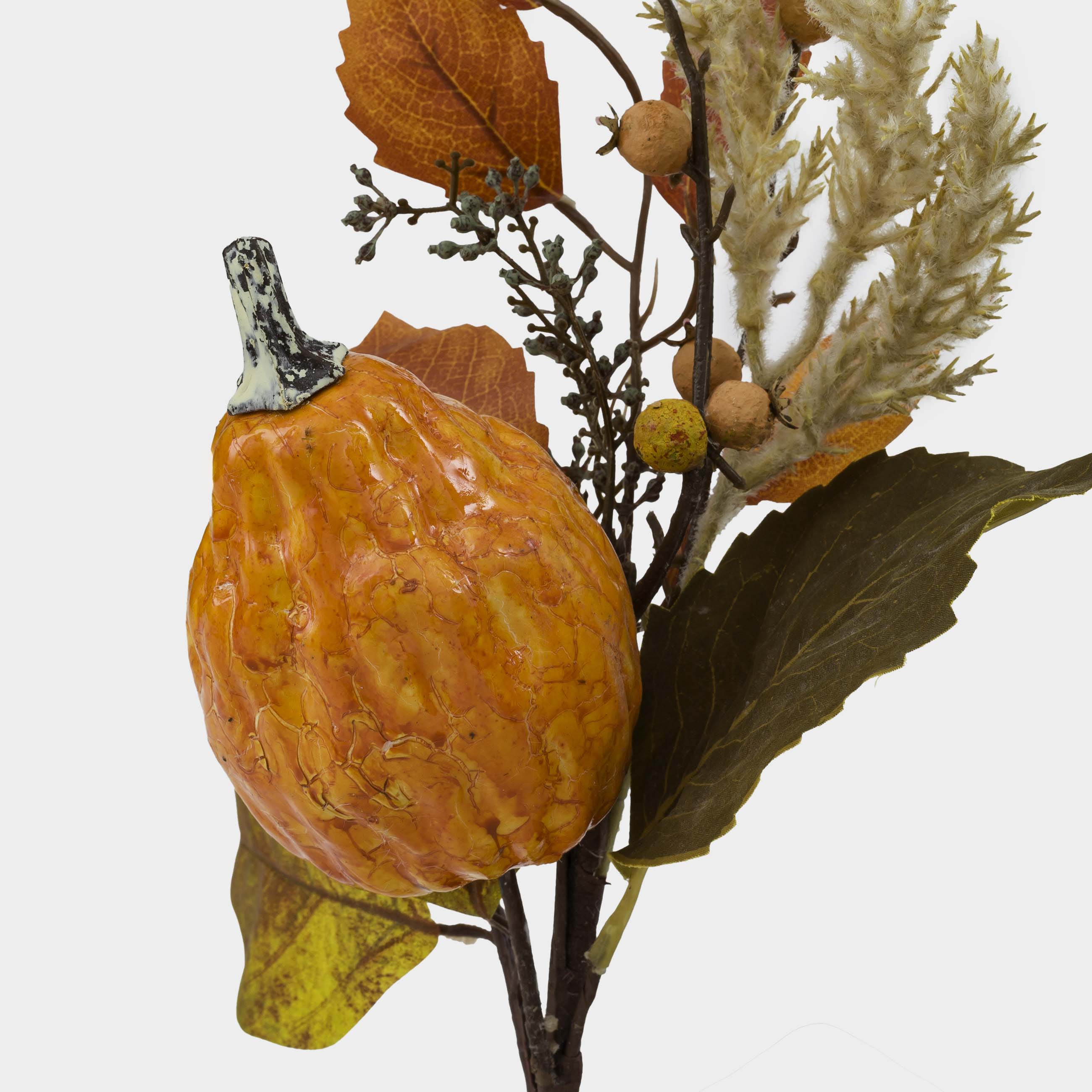 Ветка декоративная, 36 см, пенопласт/пластик, Тыквы и желуди, Forest symphony decor, image-4