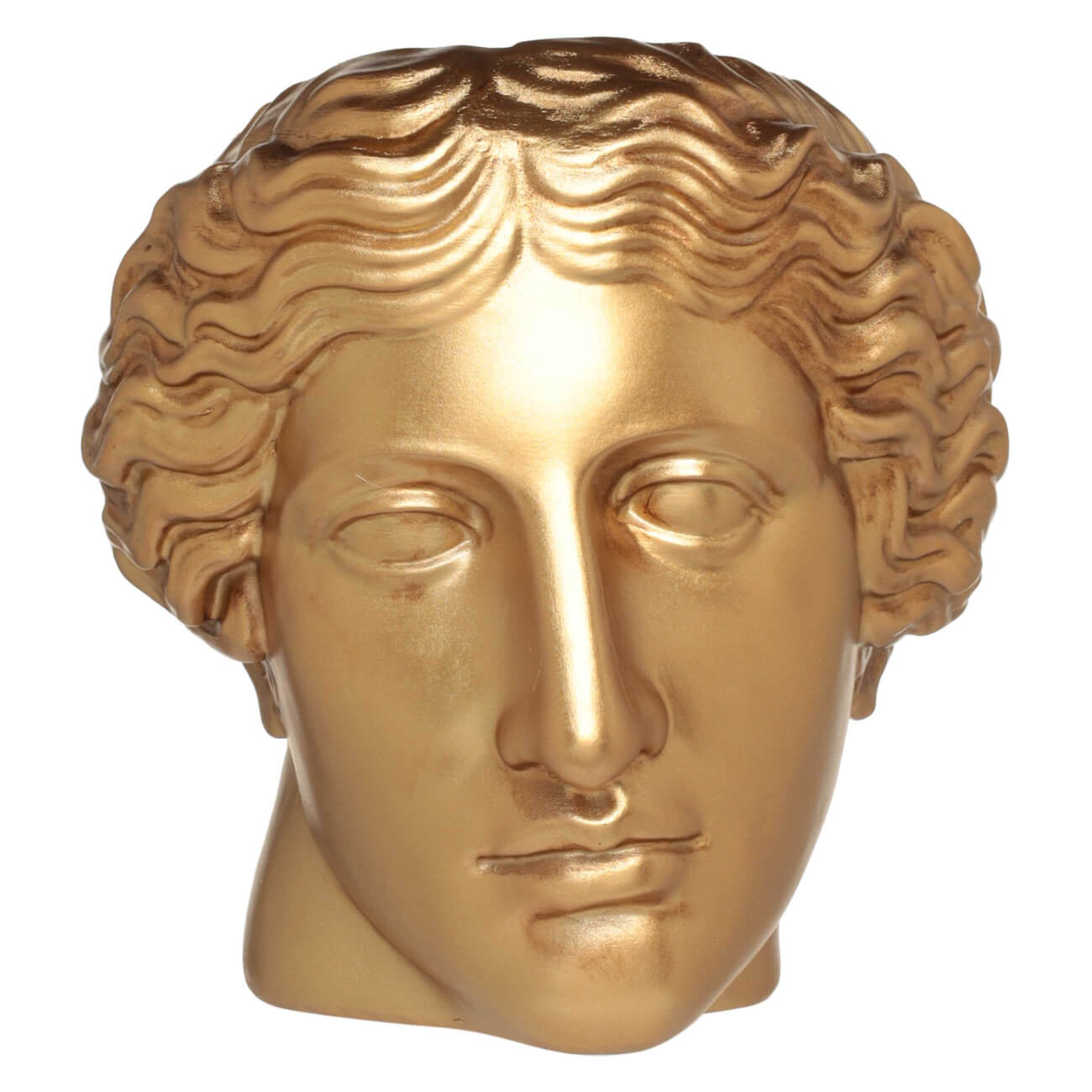 Ваза декоративная, 17 см, полирезин, золотистая, Face статуэтка 20 см полирезин черно золотистая мыслитель на камне face