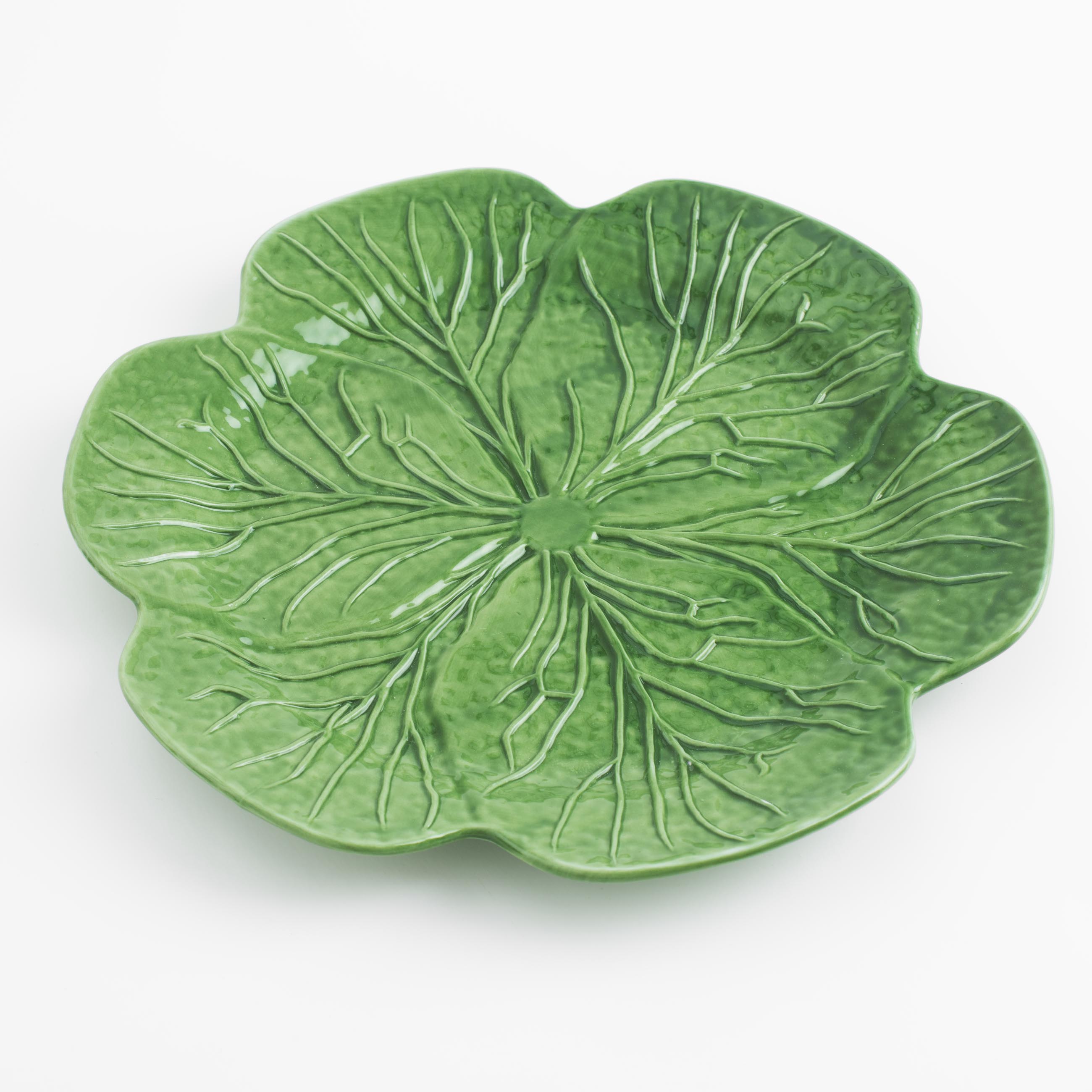 Блюдо, 26 см, фарфор N, зеленое, Капуста, Cabbage изображение № 3