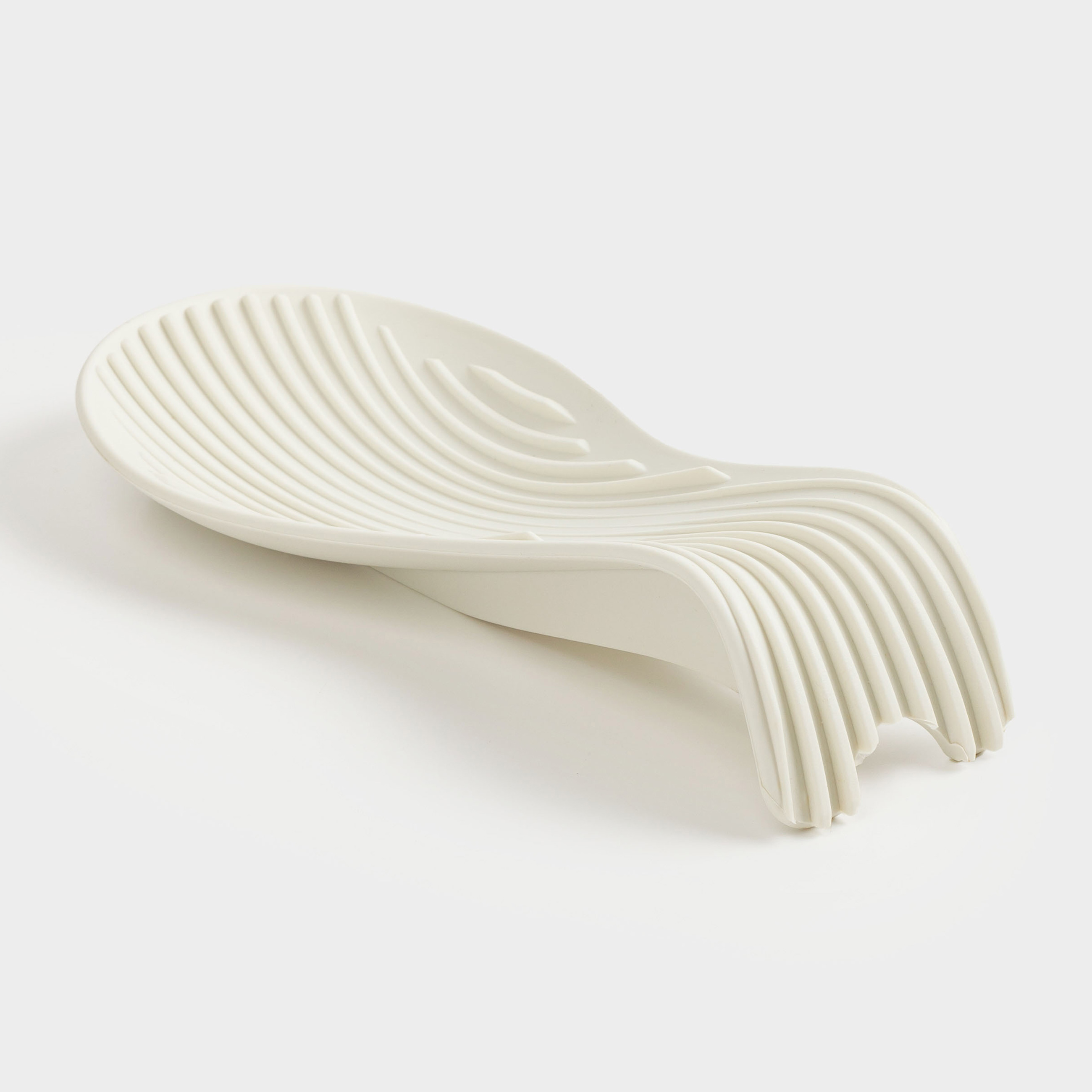 Подставка под ложку, 22 см, силикон, бежевая, Wavelet, image-4